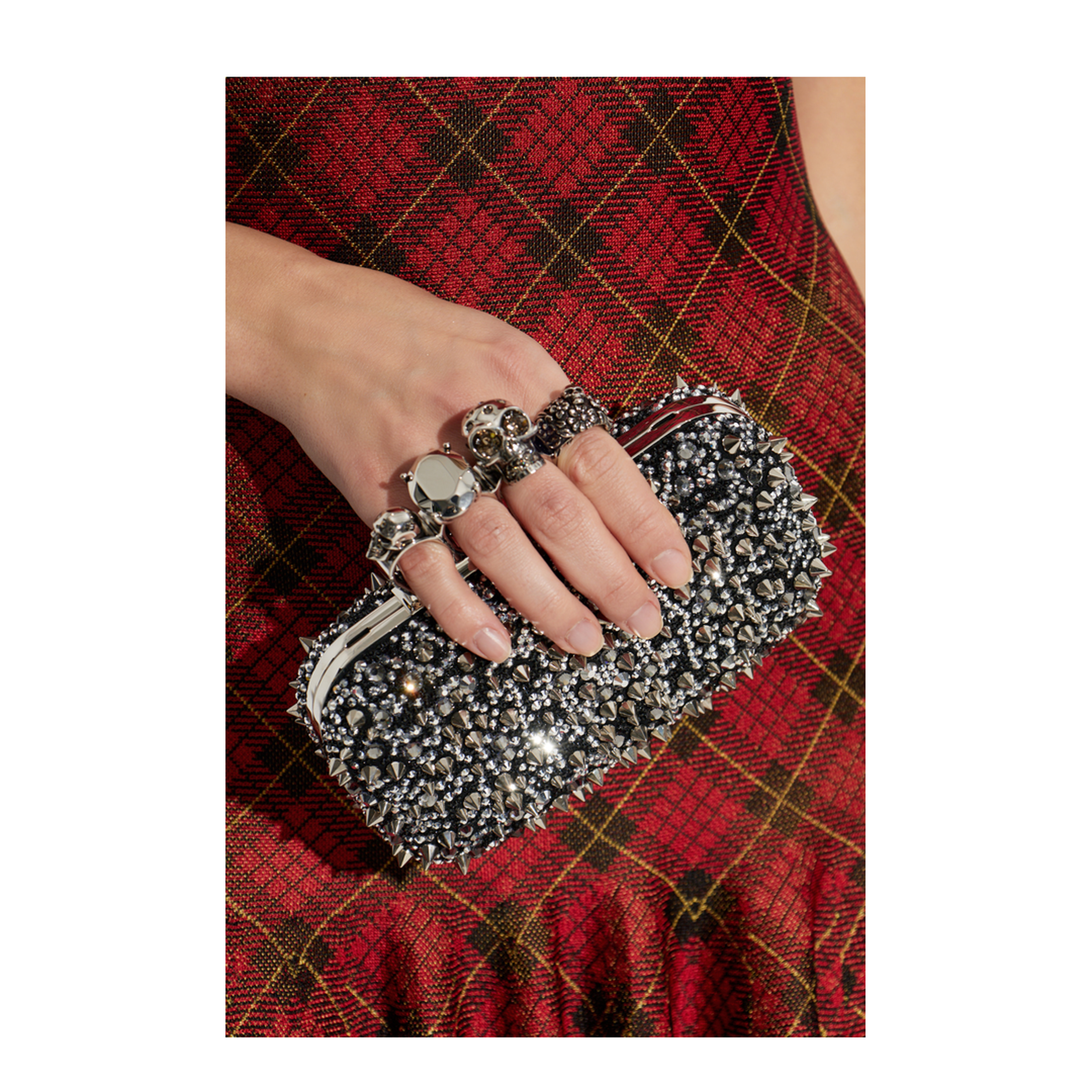 Clutch Bag with Shimmering Crystals - Image 2