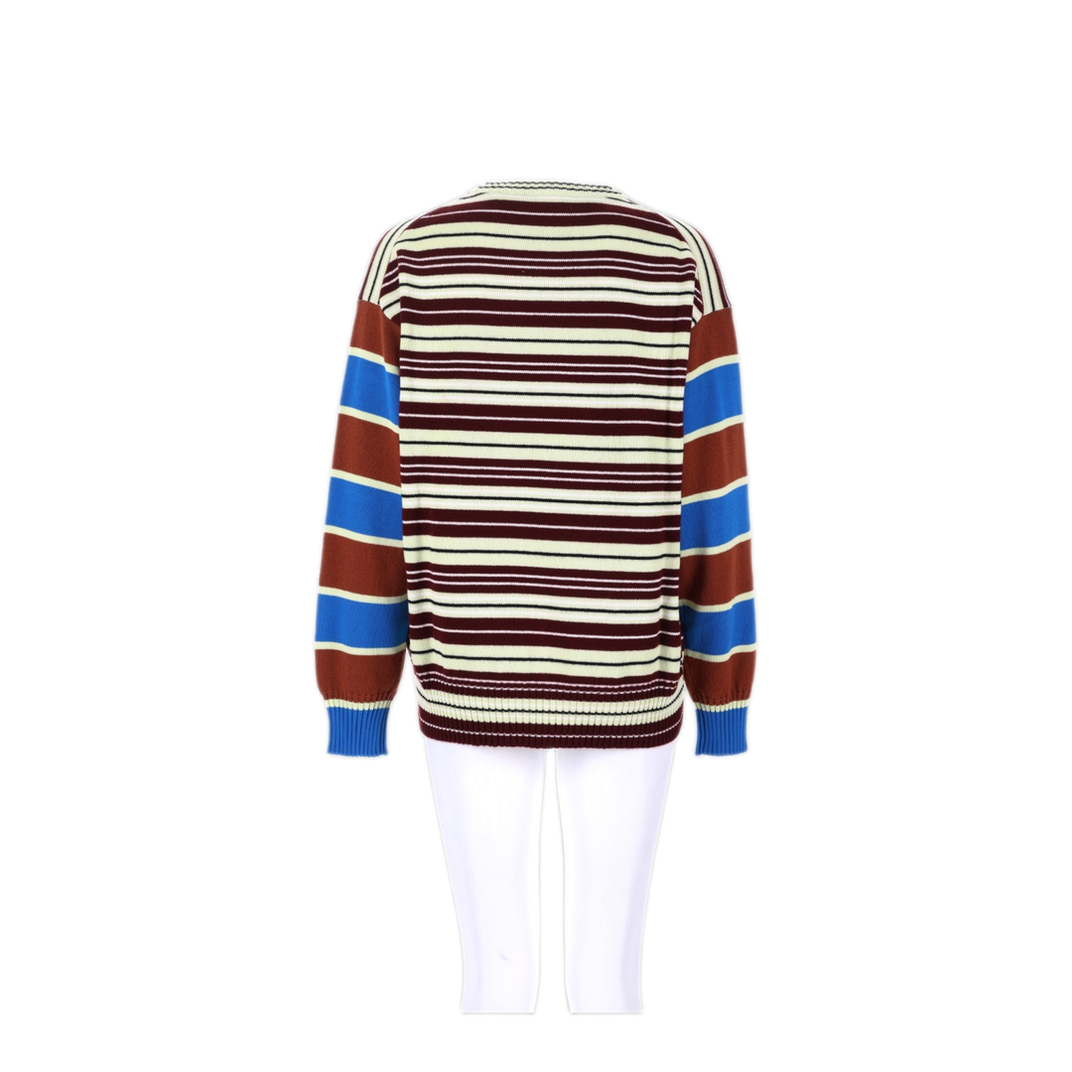 Wool and Cotton Striped Sweater - Image 2