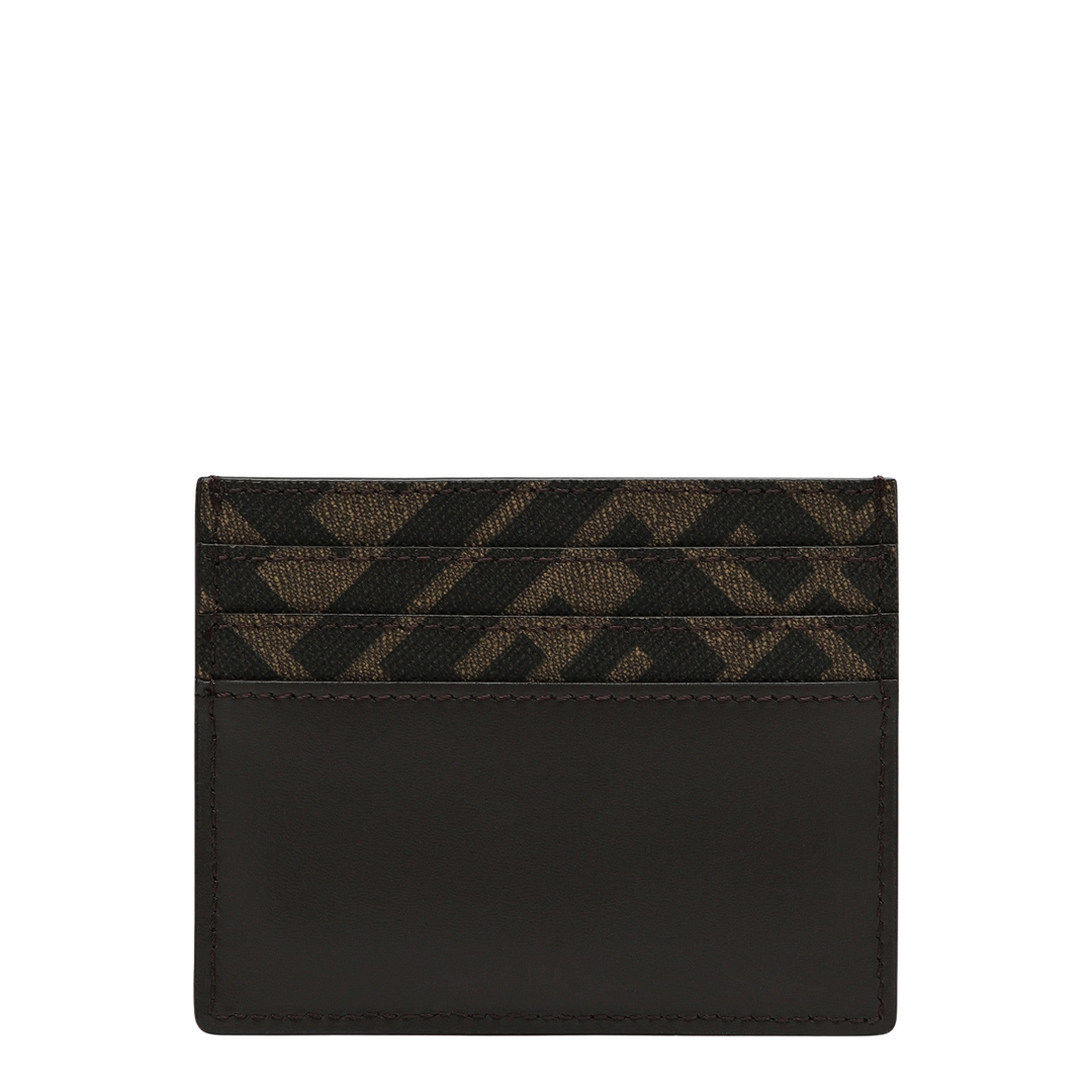 Dark Brown/Black Calfskin Card Holder - Image 2