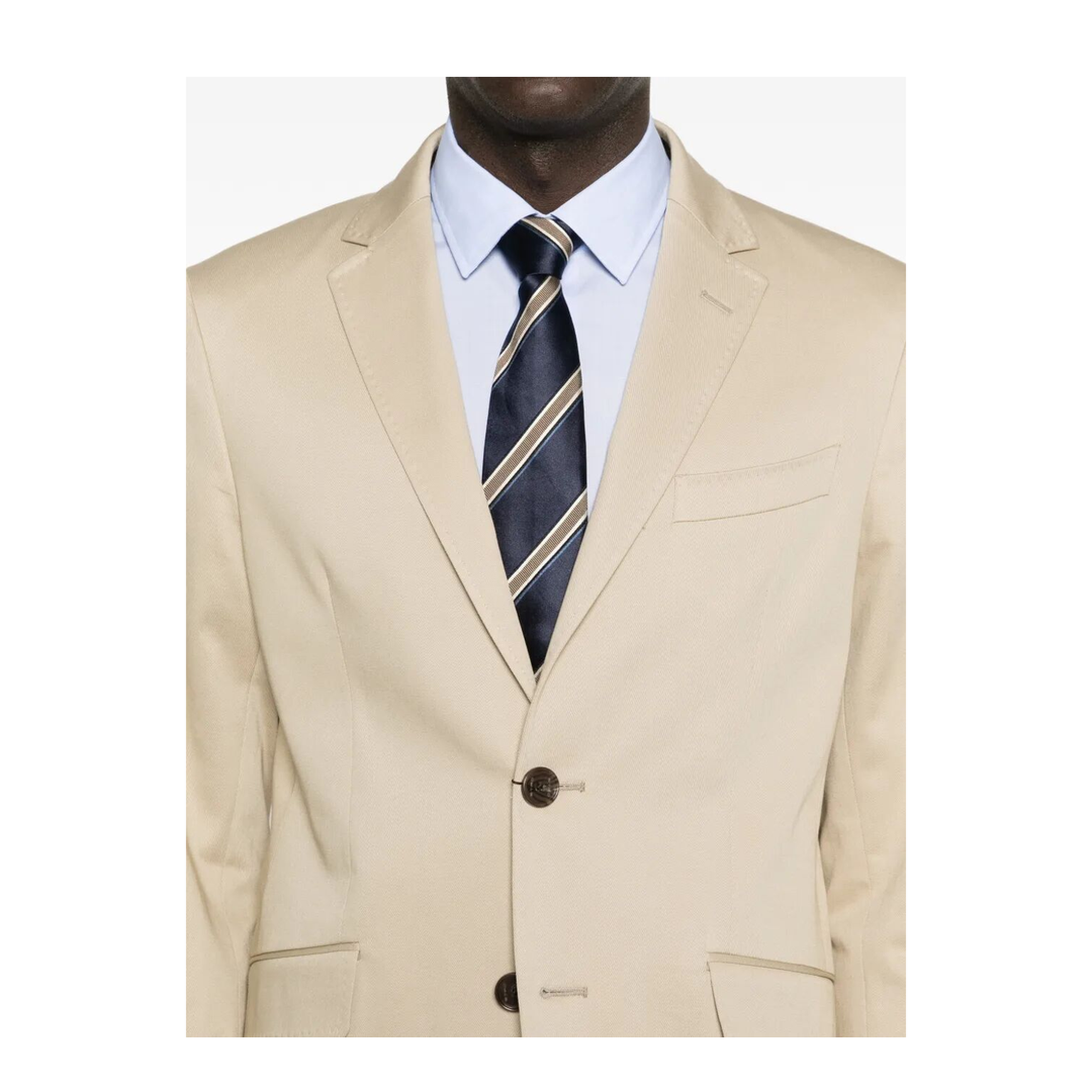 Roma Single-Breasted Cotton Blazer - Image 5