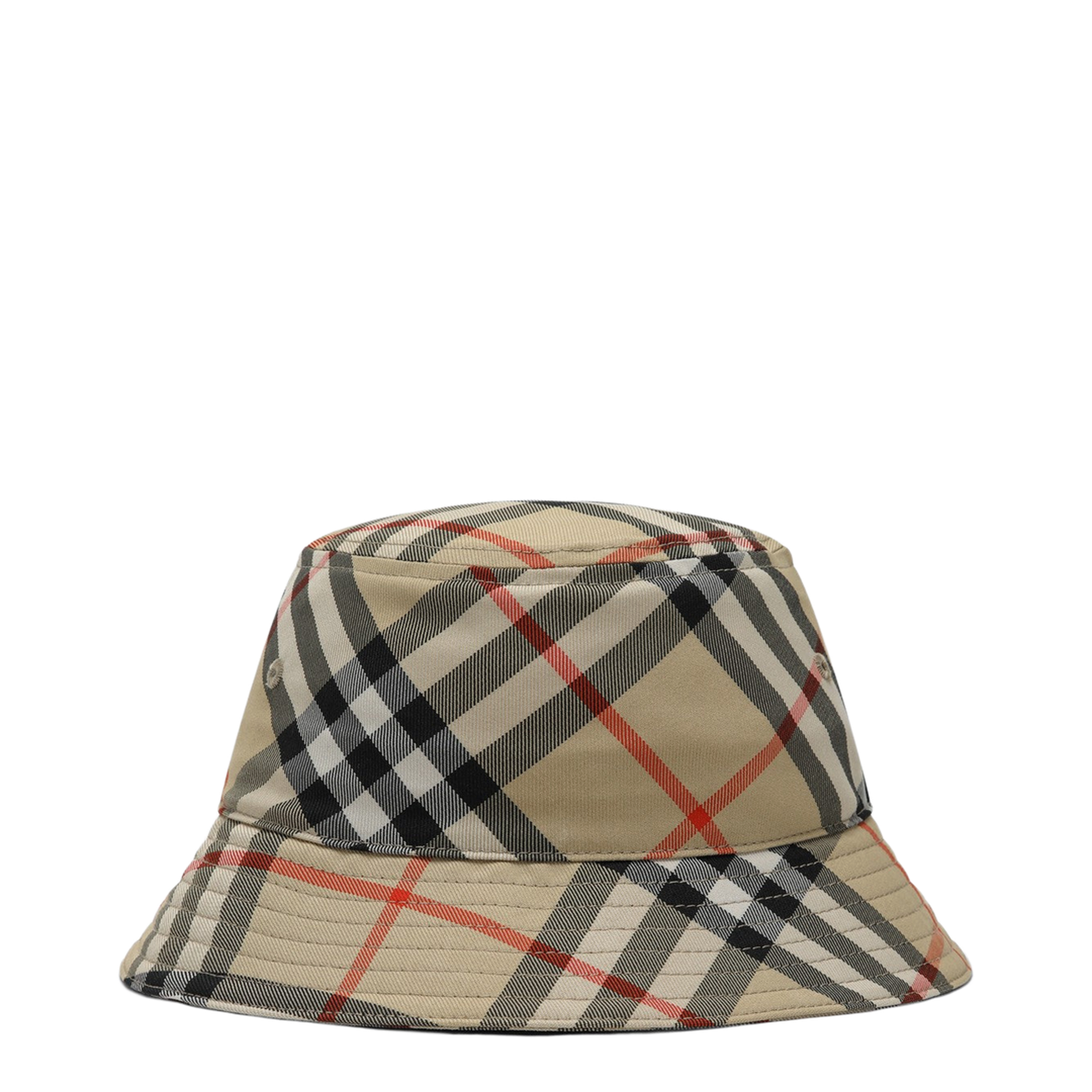 Fisherman's Hat with Check Pattern - Image 1