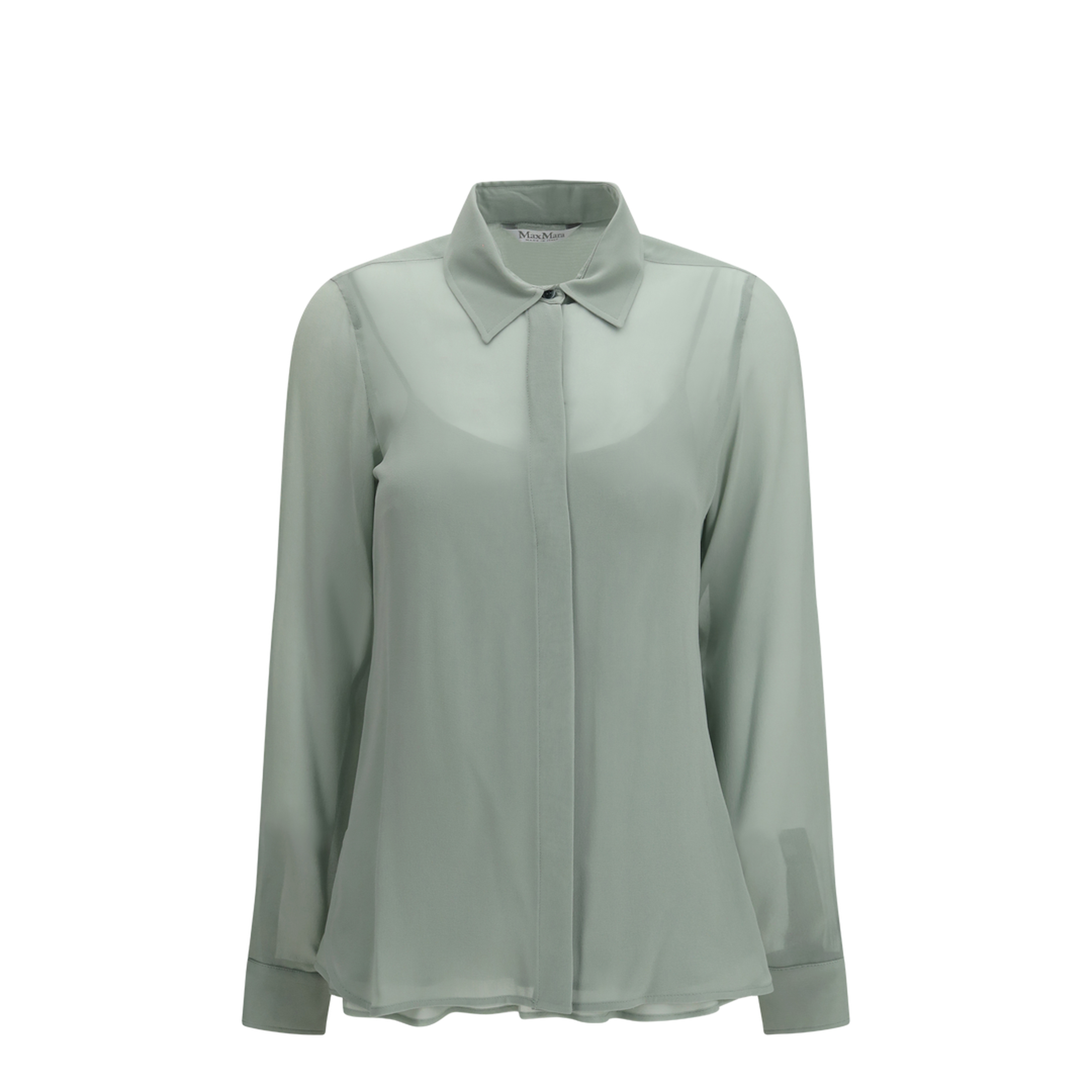 Long-sleeve Silk Shirt - Image 1