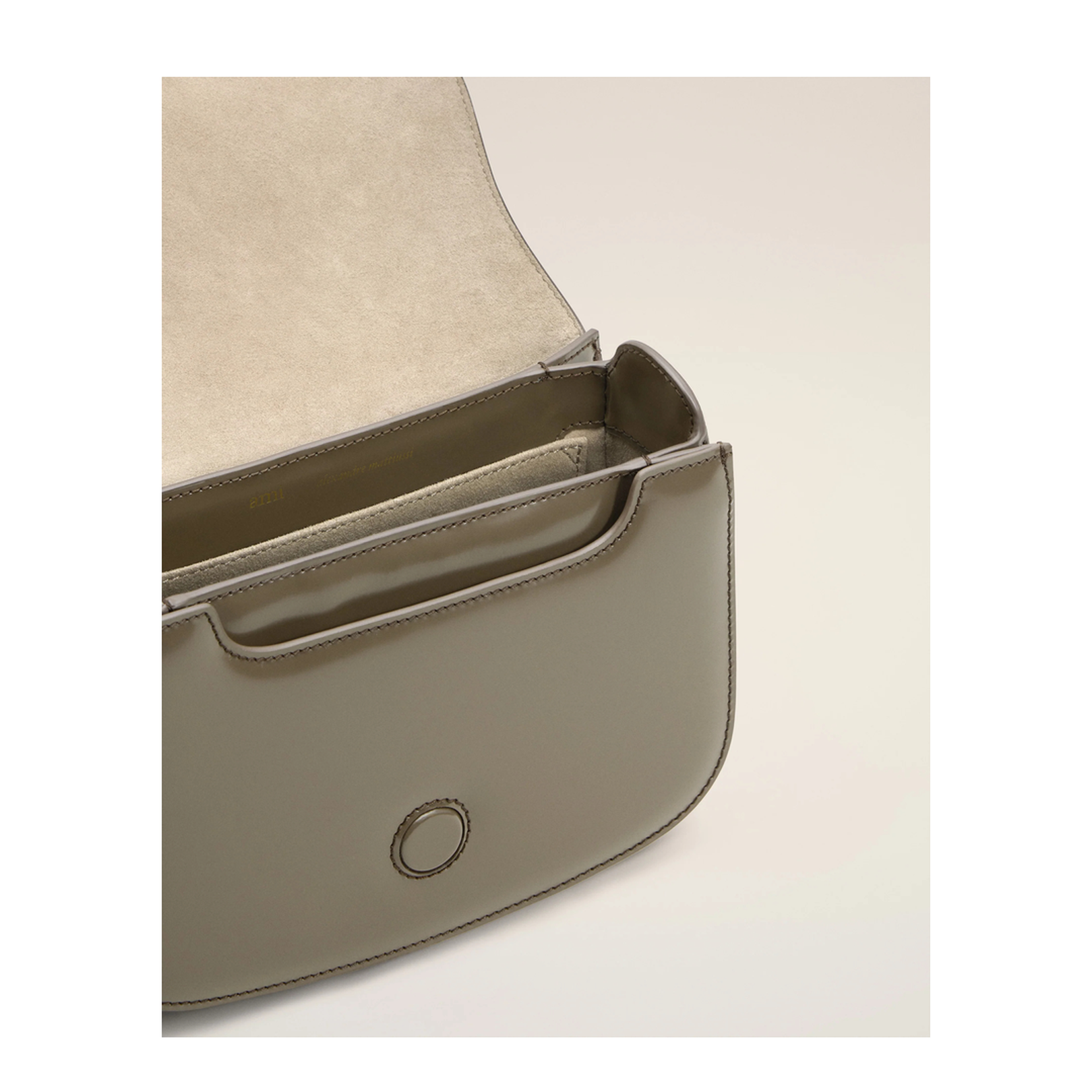 Grey Glazed Leather Paris Bag - Image 5
