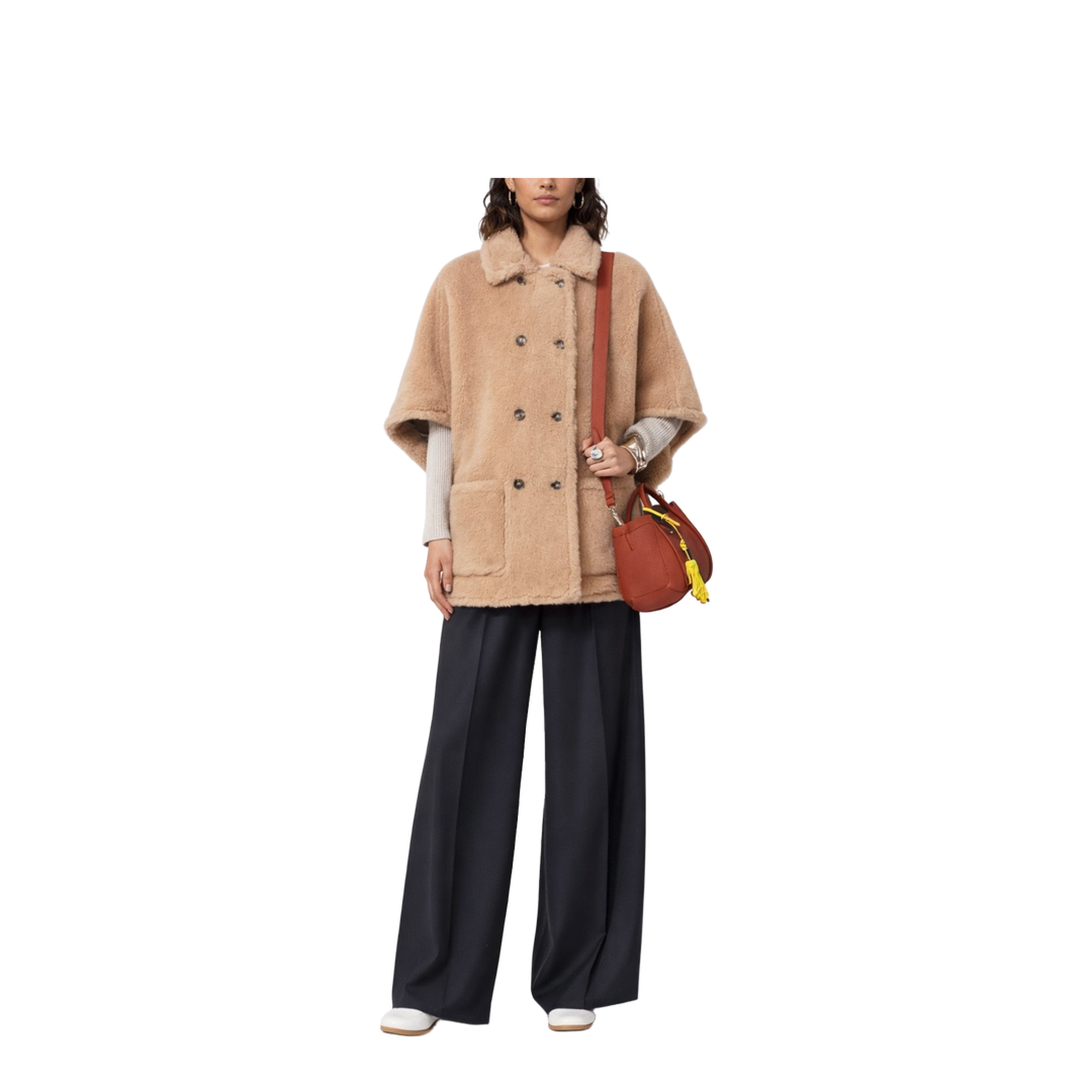 Teddy Cape in Alpaca and Cashmere - Image 2