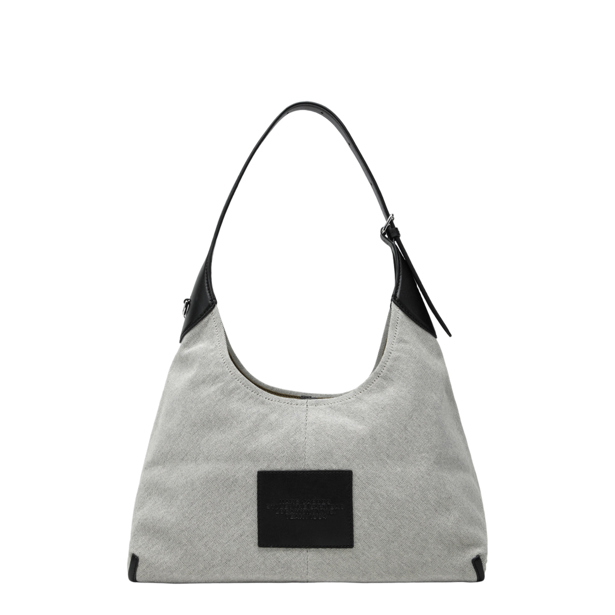 The Sack Bag Medium Canvas Sack Bag - Ivory/Black - Image 2