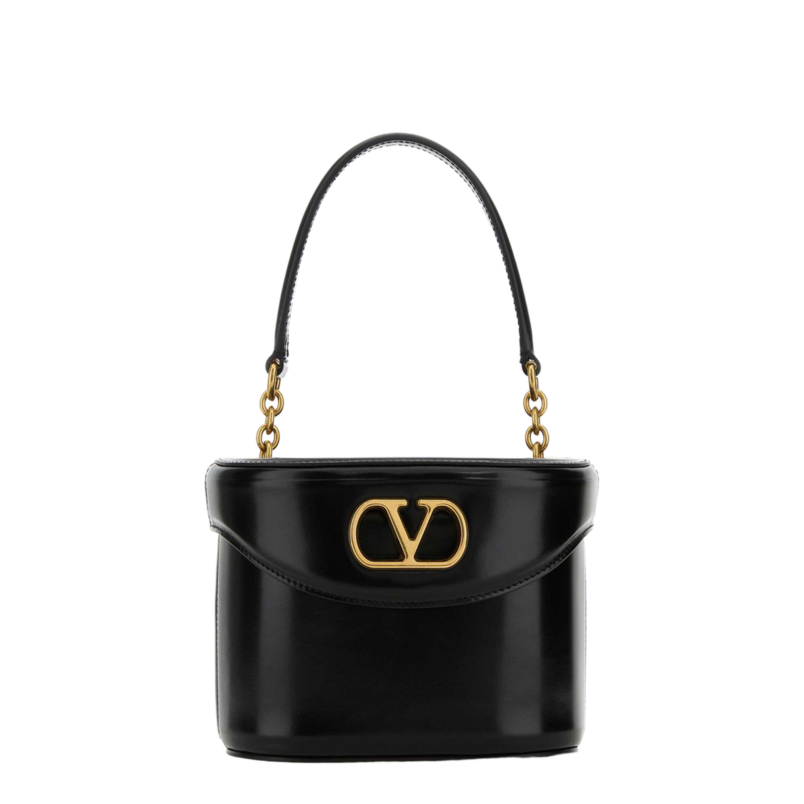 Black Leather Vanity Bag - Image 1