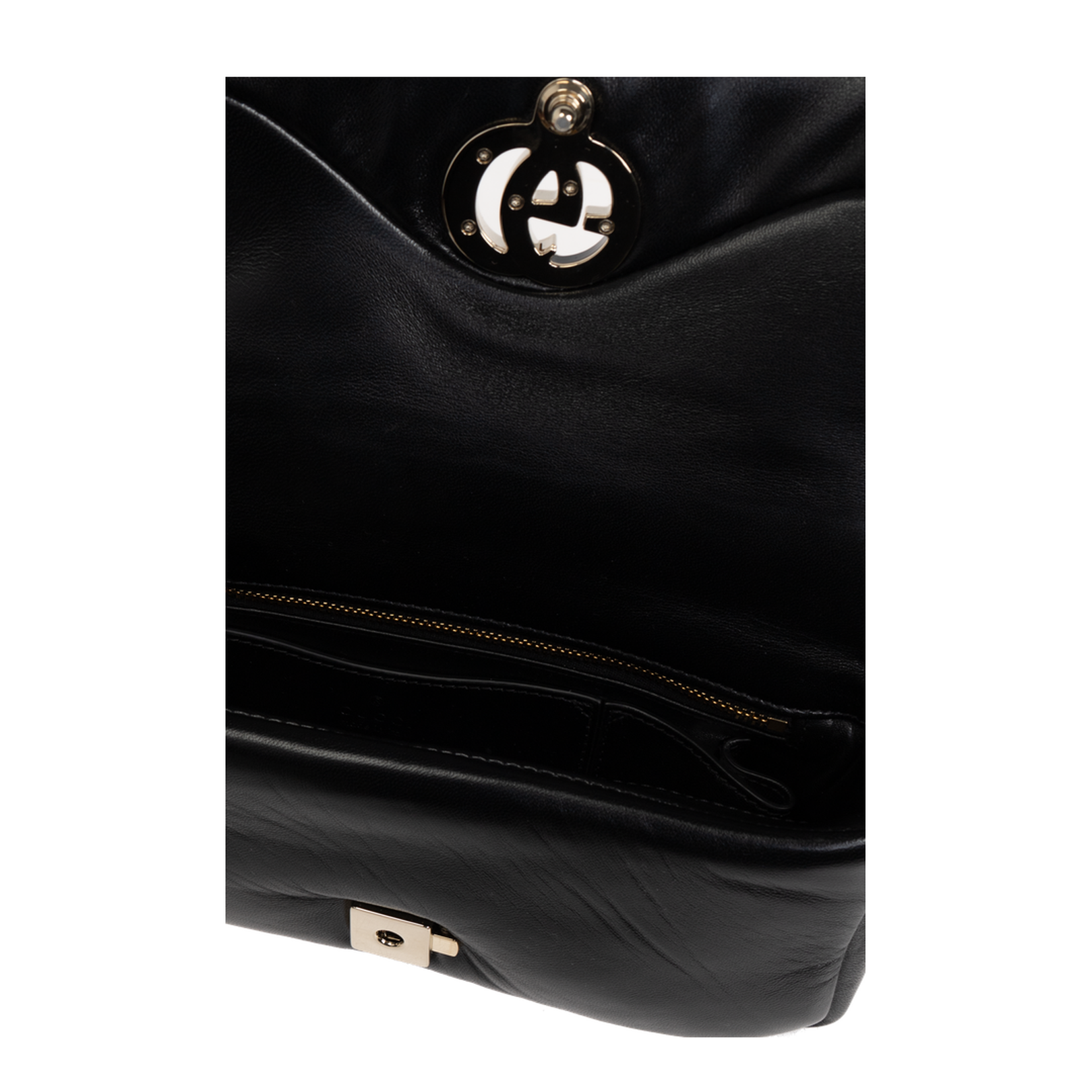 GG Milano Small GG Embossed Puffy Leather Top Handle Bag - Black - Image 5