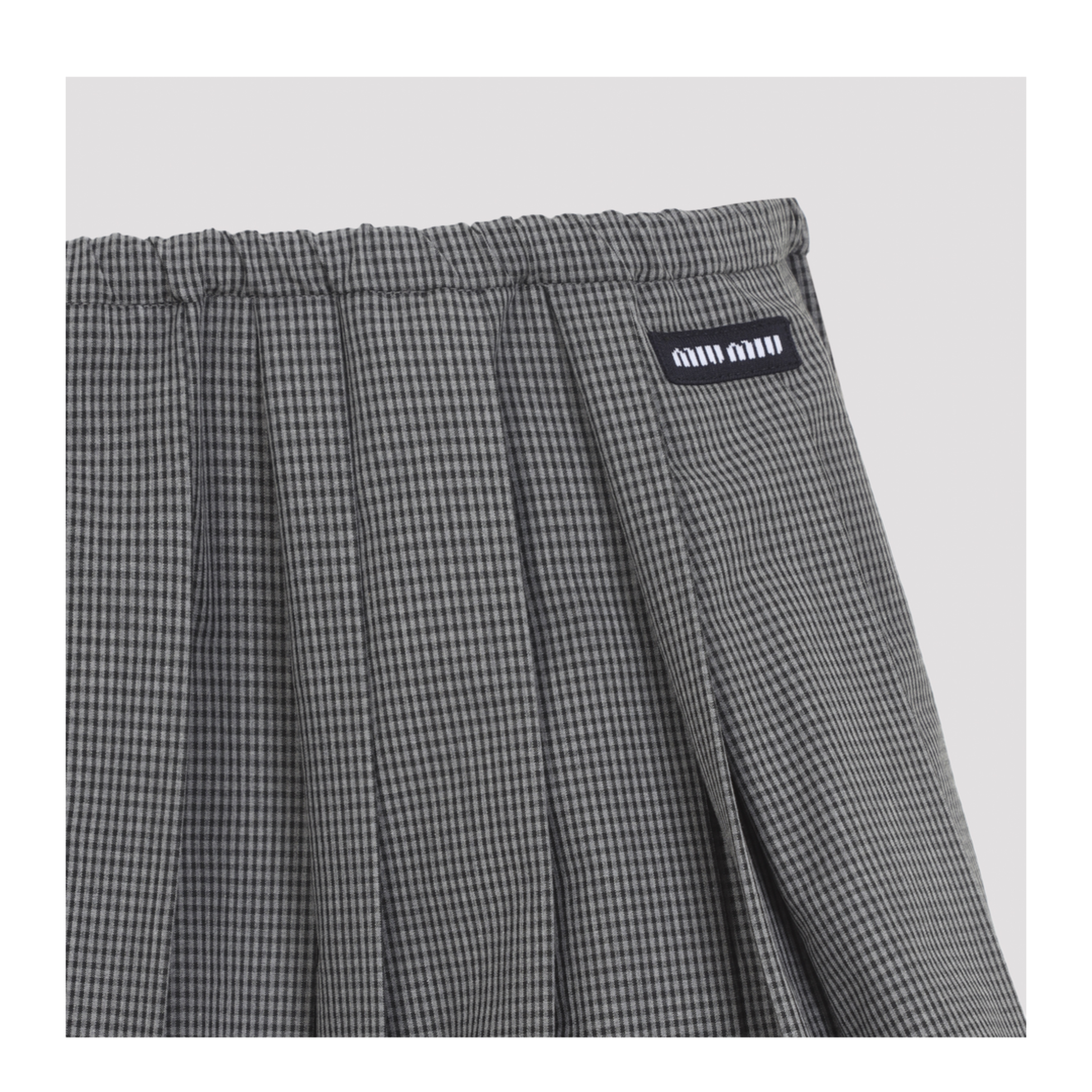 Plissé Check Mini Skirt - Image 5