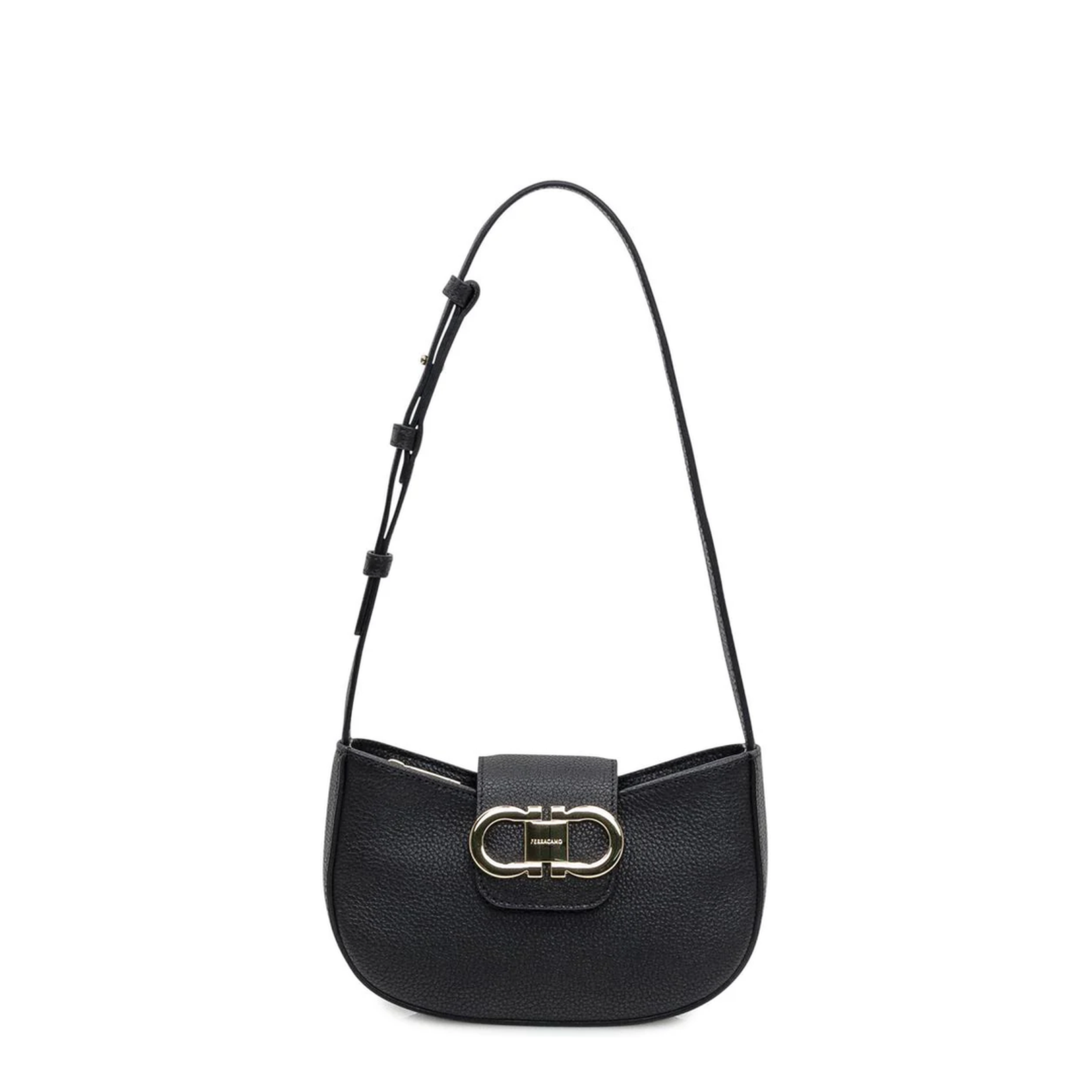 Minibag Double Gancino Small Leather Goods Black - Image 1
