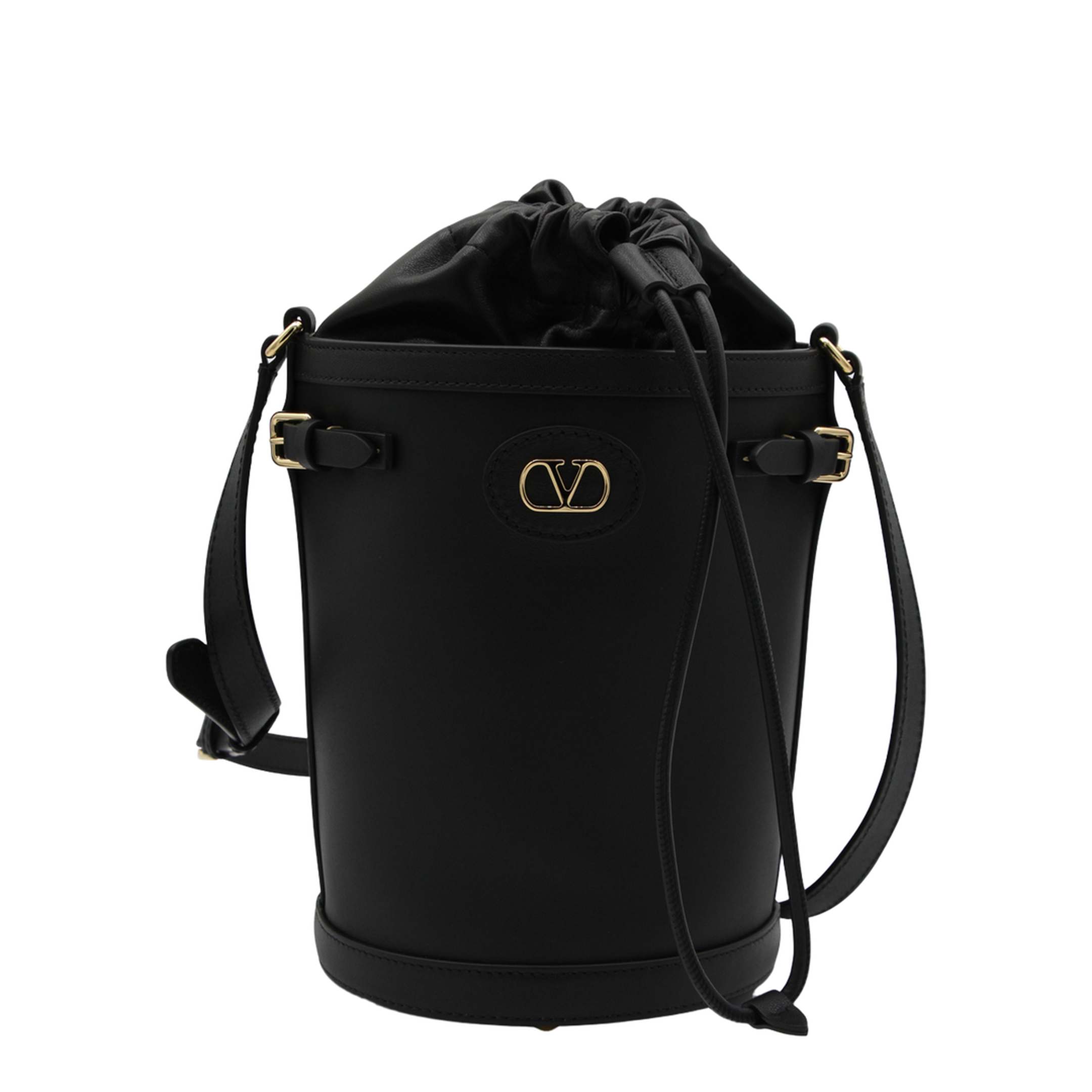 Antibes Bucket Bag Medium Leather - Black - Image 2