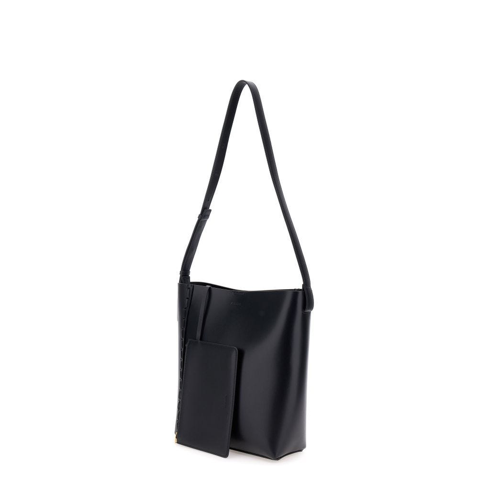 Medium Stitching Tote Bag - Black - Image 2