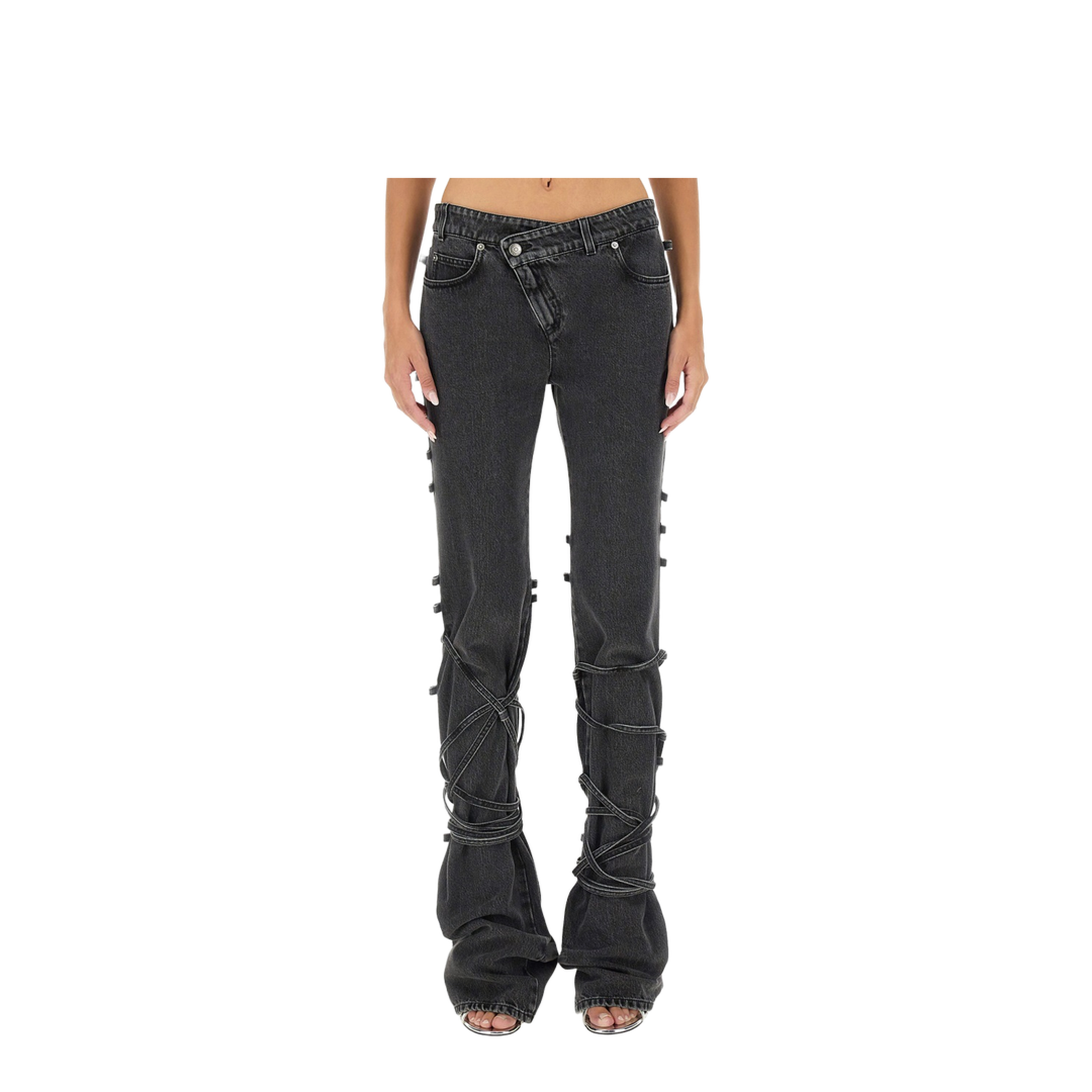 JEANS WITH KNOTTED DETAIL - Image 1