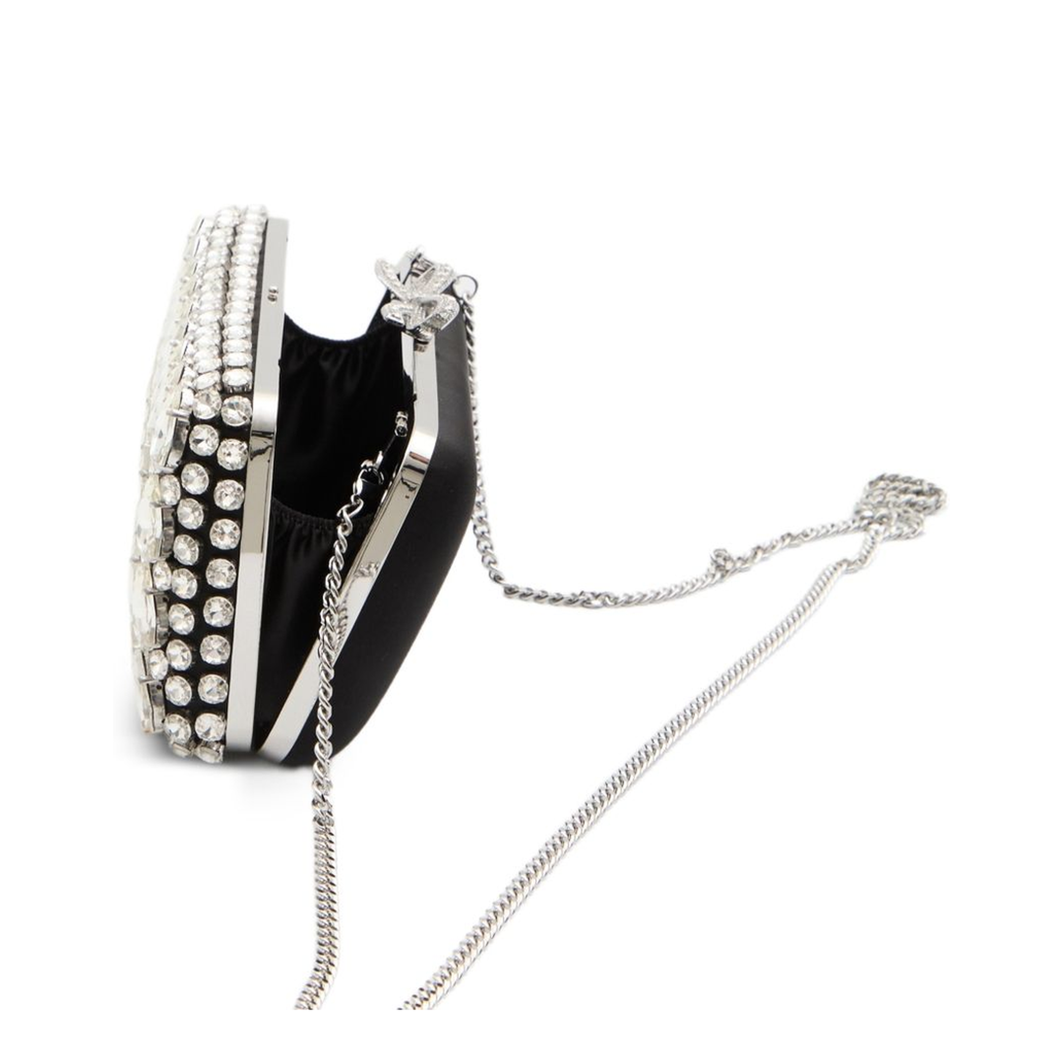 Crystal Clutch Bag - Black - Image 4
