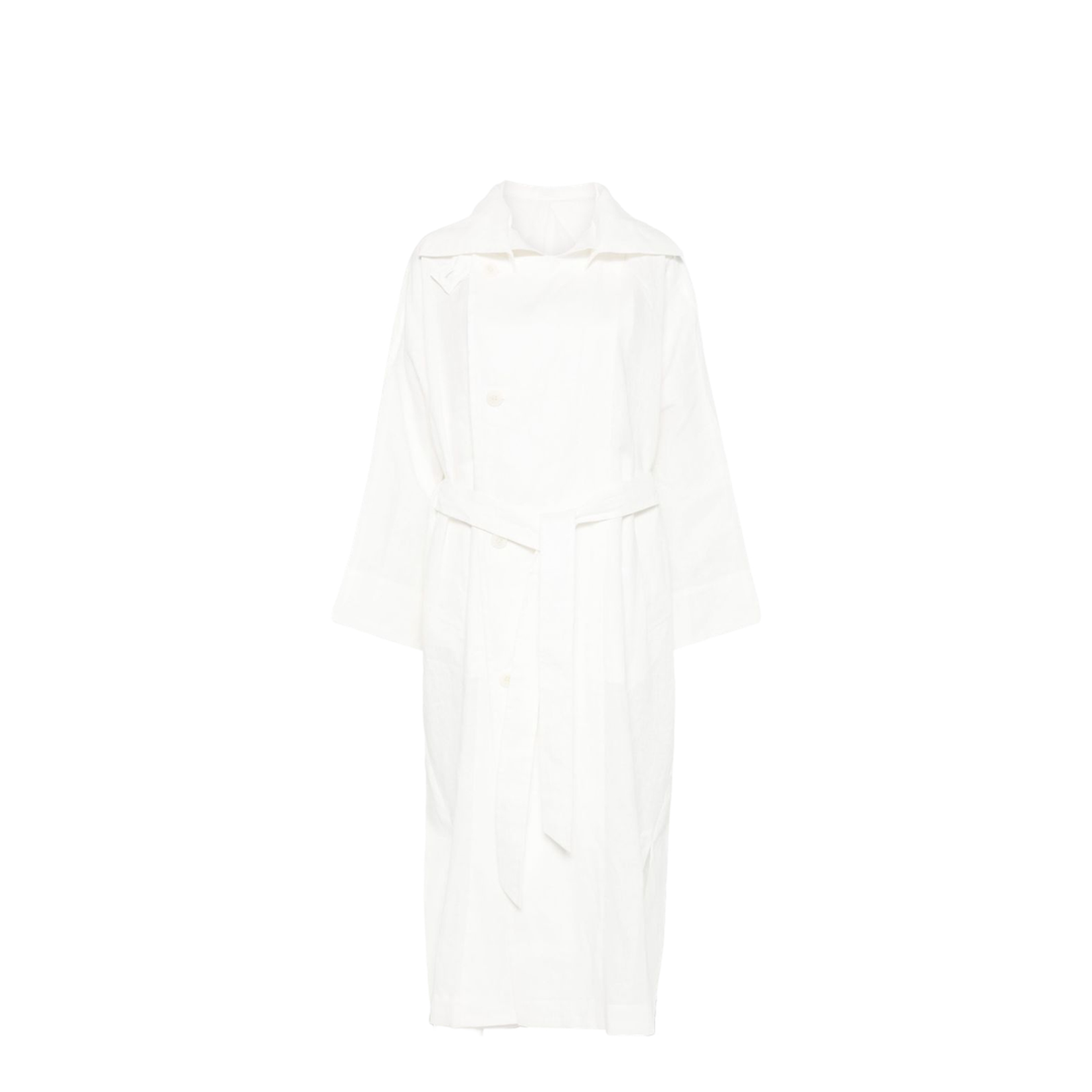 Double-Breasted Button Fastening Coat - Image 1