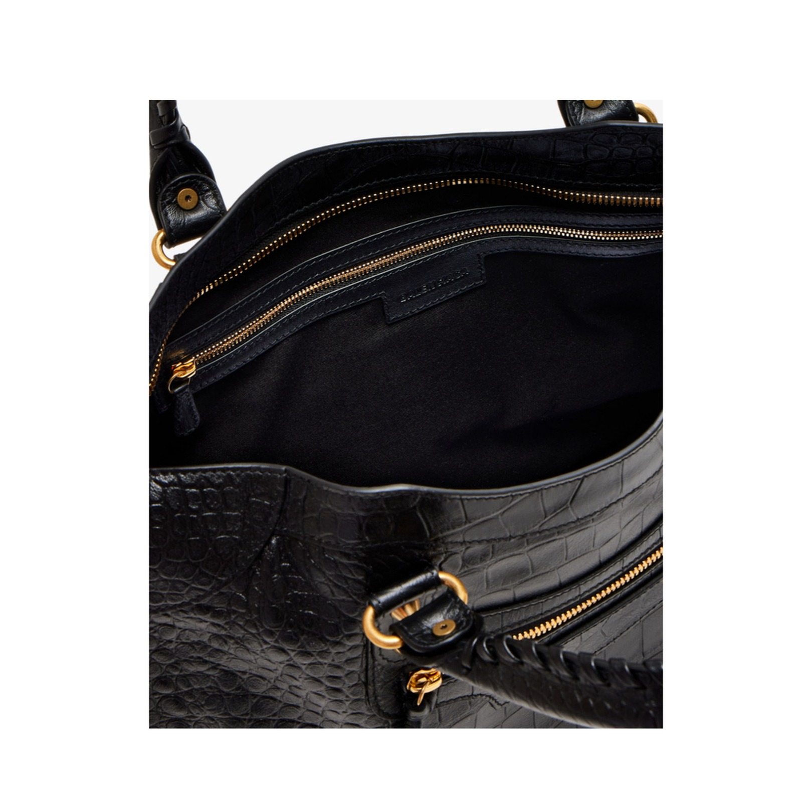 Women's Handbag Leather Black - Image 3