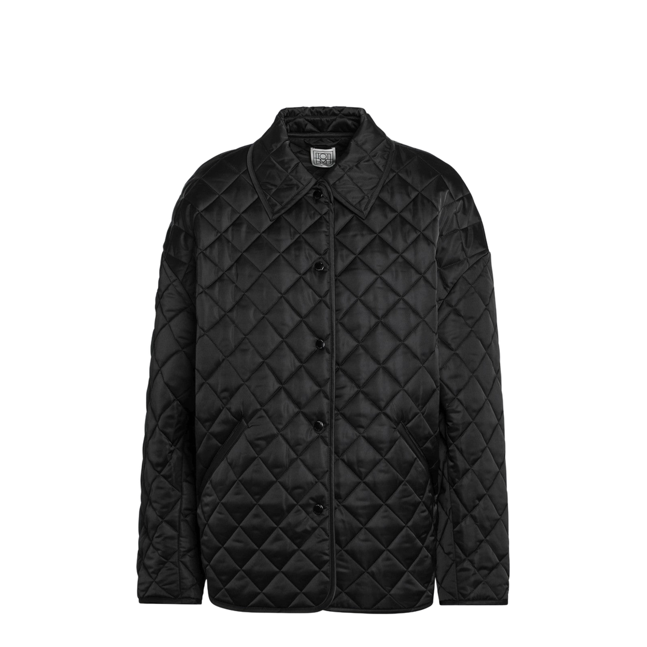 Black Quilted Jacket - Image 1