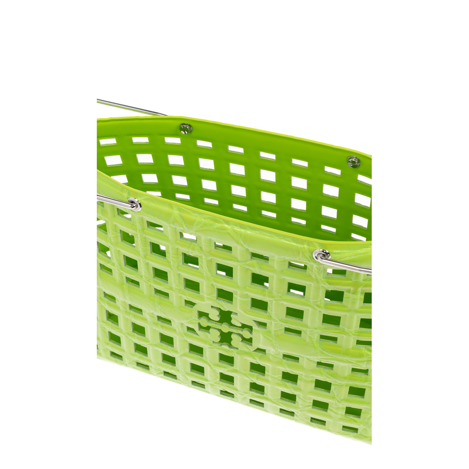 Le City Medium Raffia Basket - Natural/Camel - Image 5