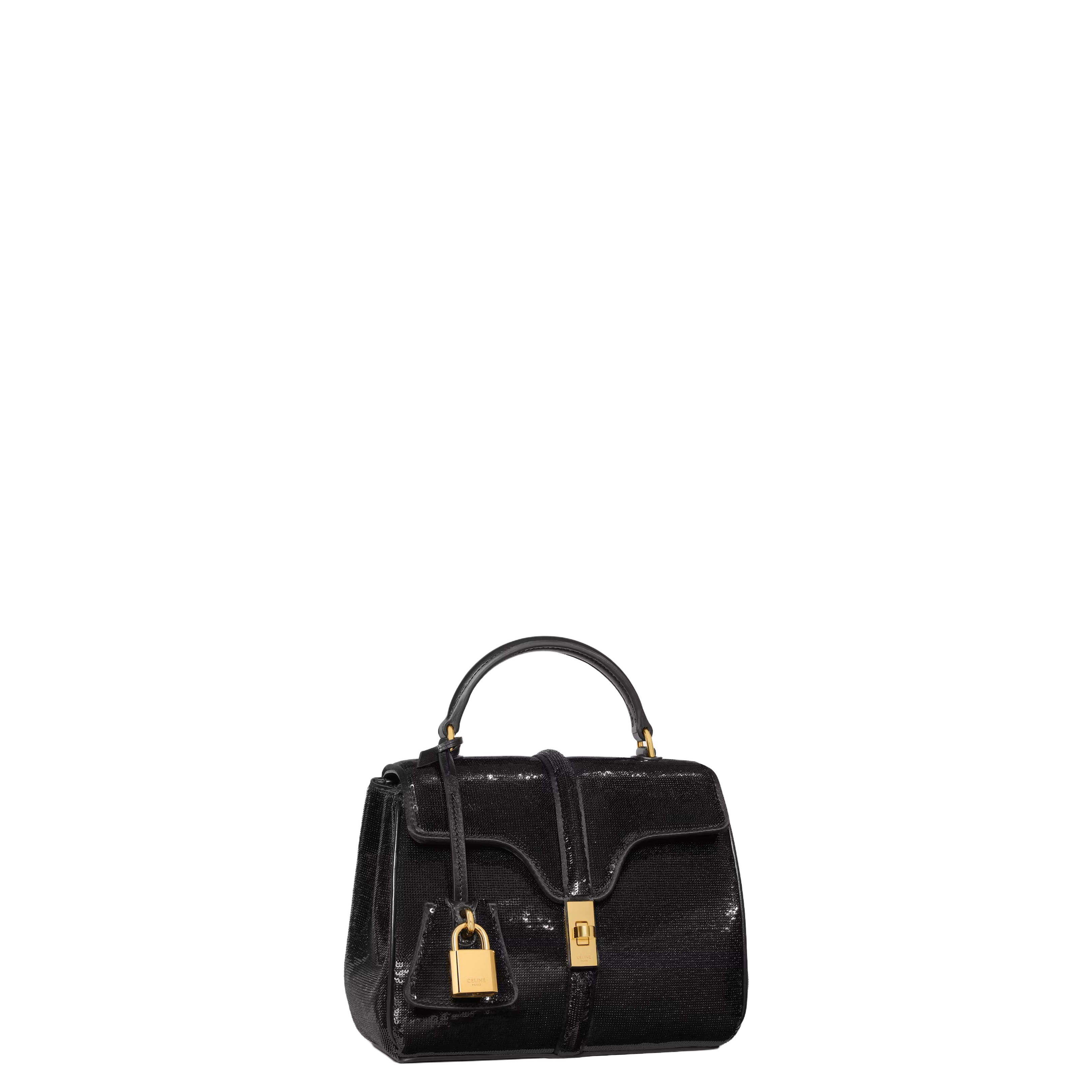 Bag 16 Mini Sequins Leather Black - Image 2