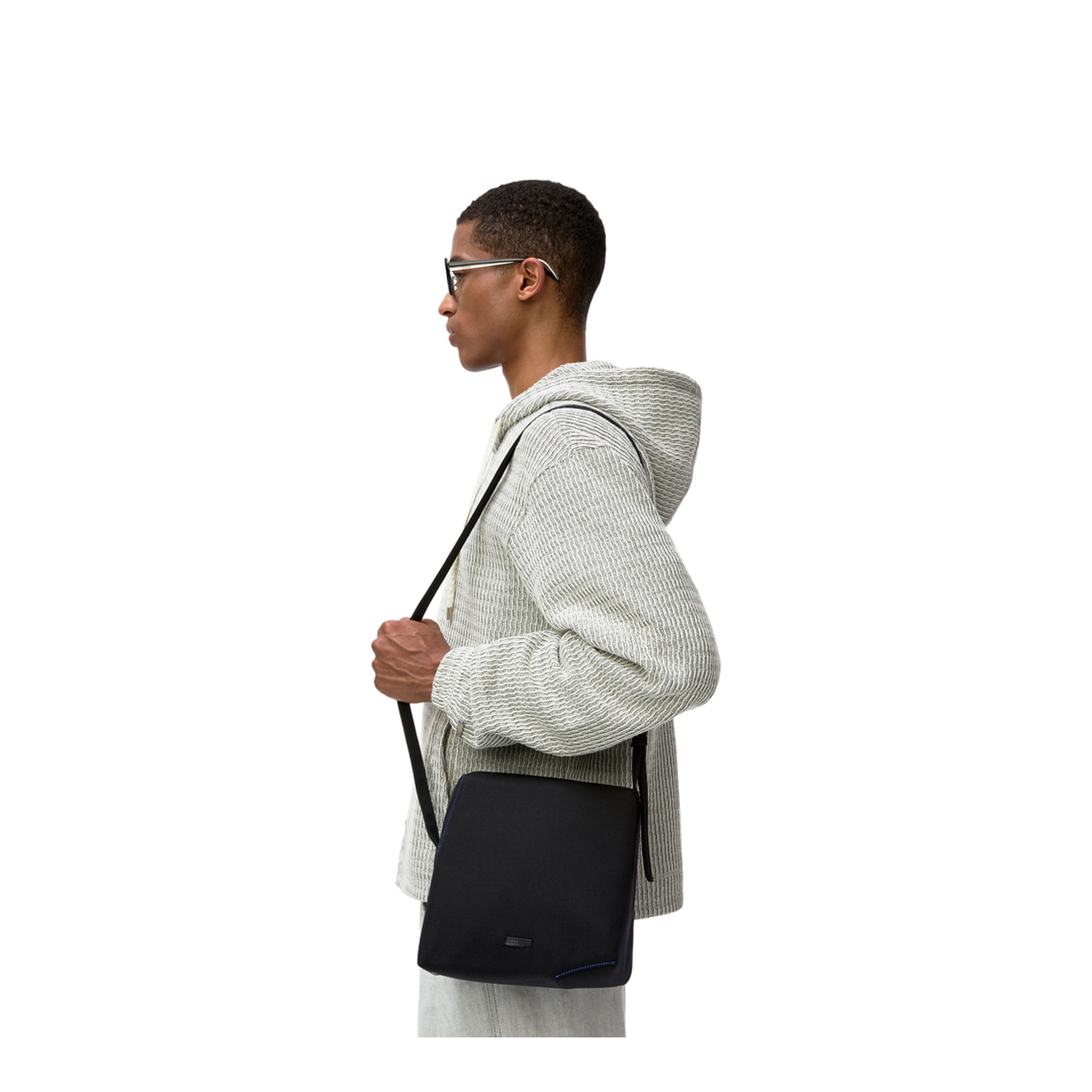 Tetraight Bag Product. 106 Nylon Crossbody - Black - Image 2