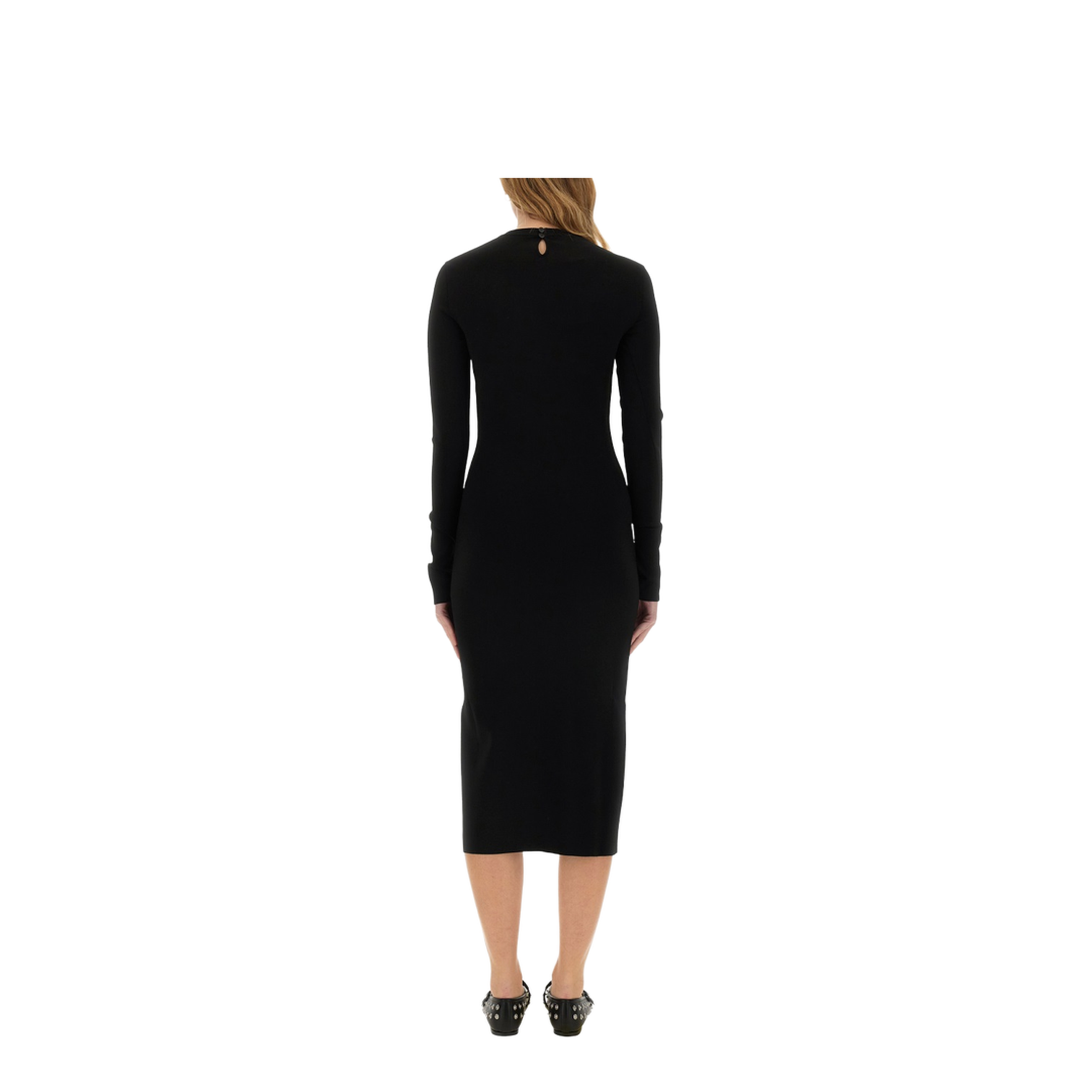 MIDI DRESS WITH SLIT - Image 3