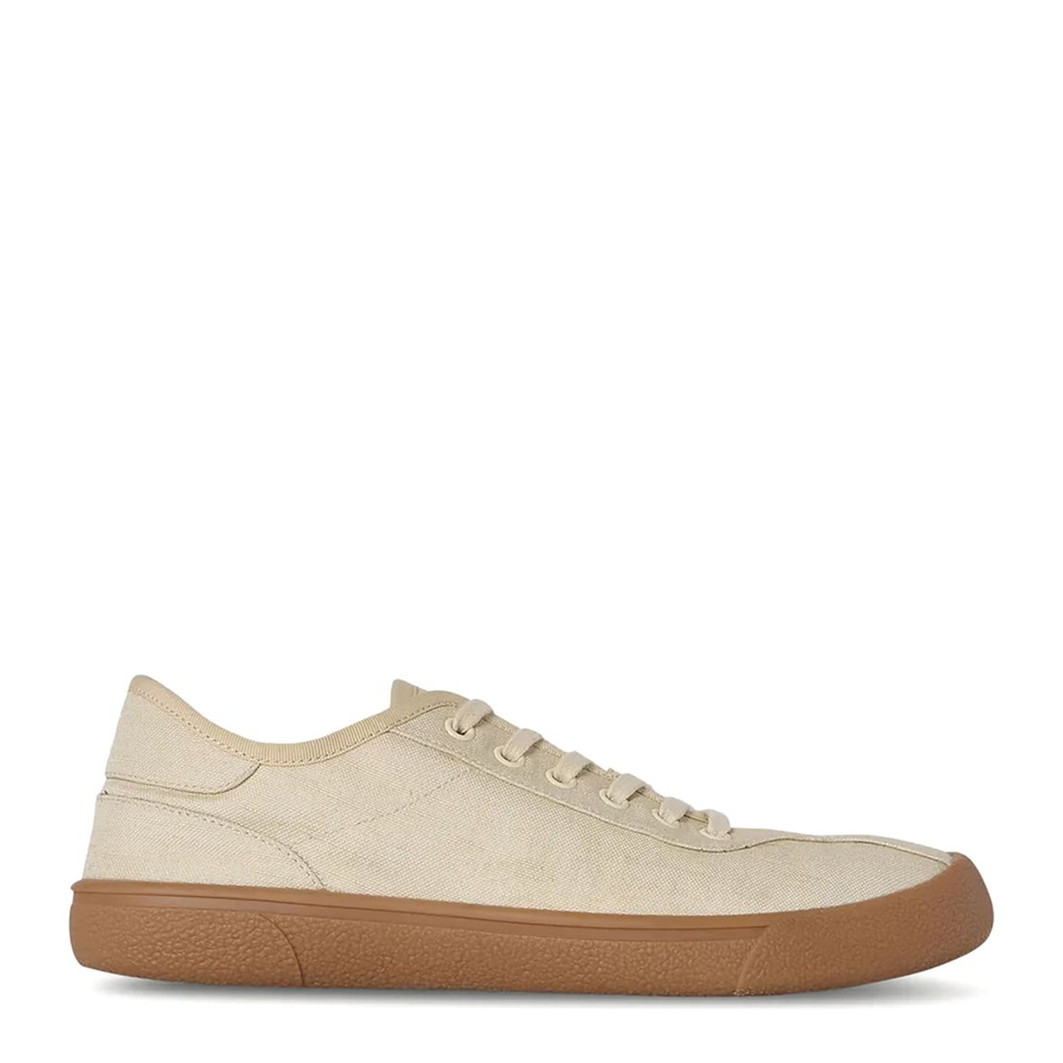 Canvas Sneakers in Viscose and Linen - Image 1