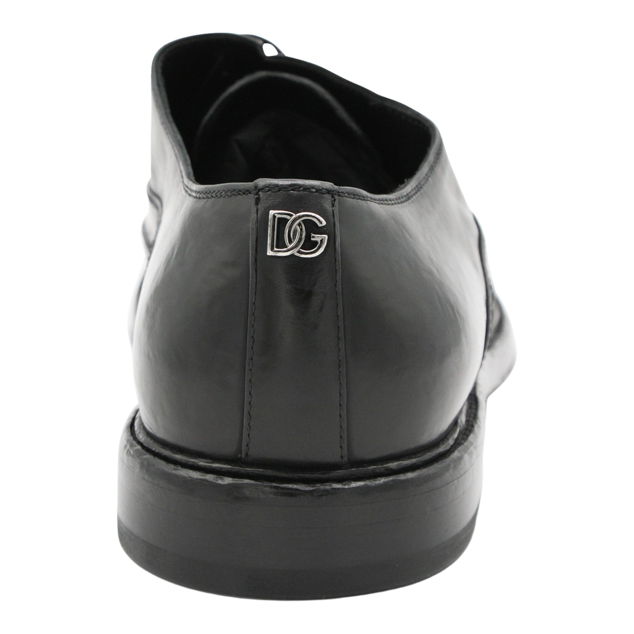 Washed Black Calfskin Lace-Up Shoe - Image 7