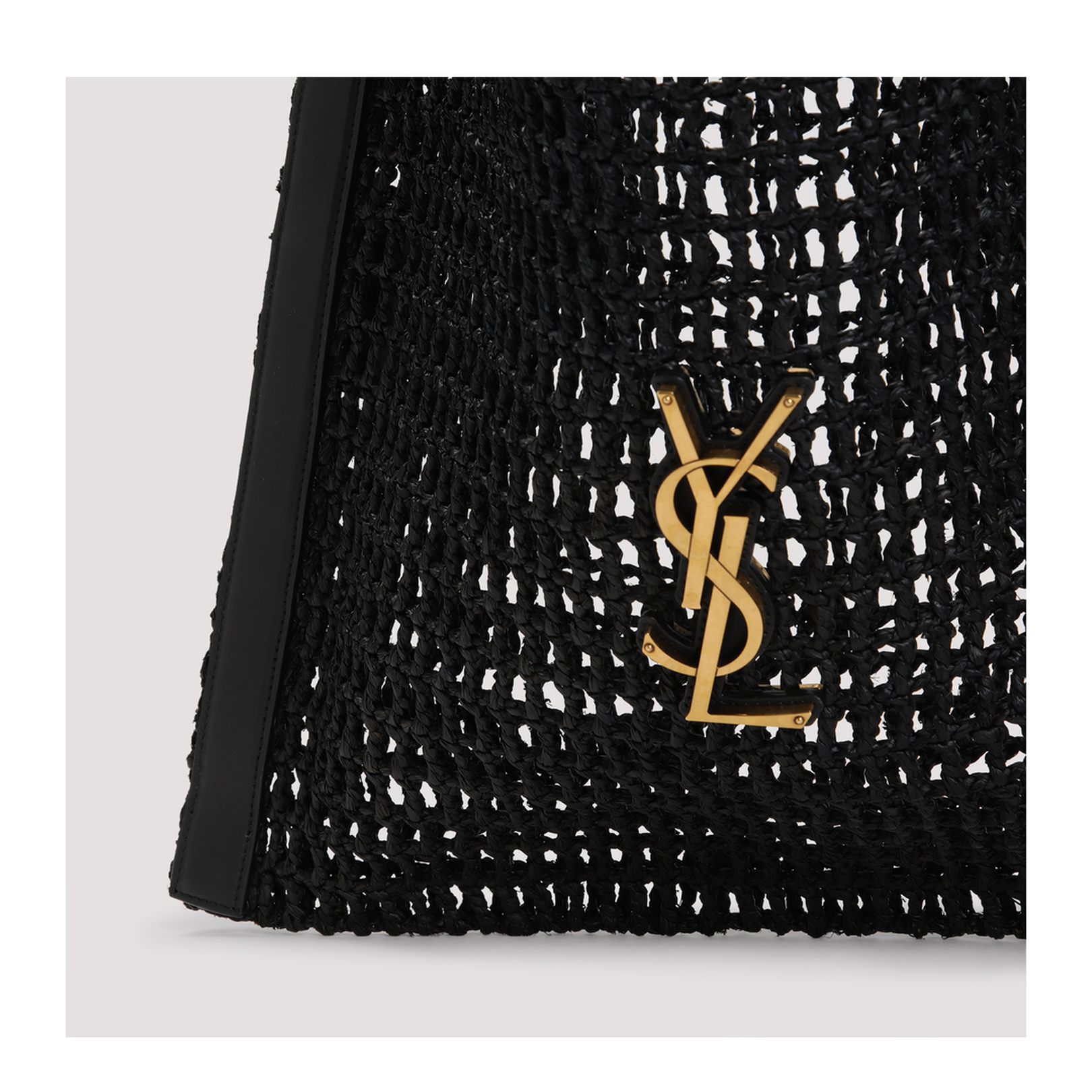 Oxalis Raffia Shoulder Bags - Black - Image 5