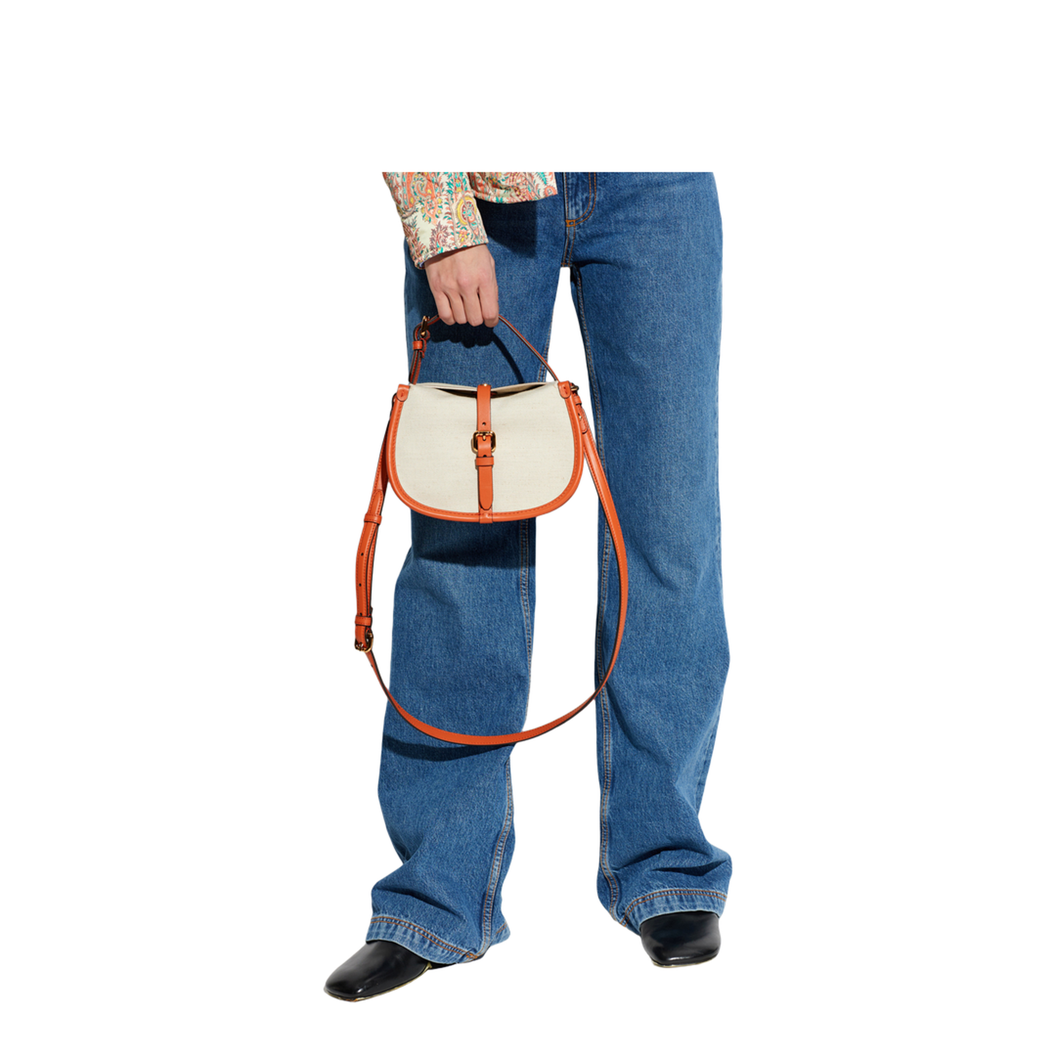 Small Canvas Pony Bag - Cream - Image 2