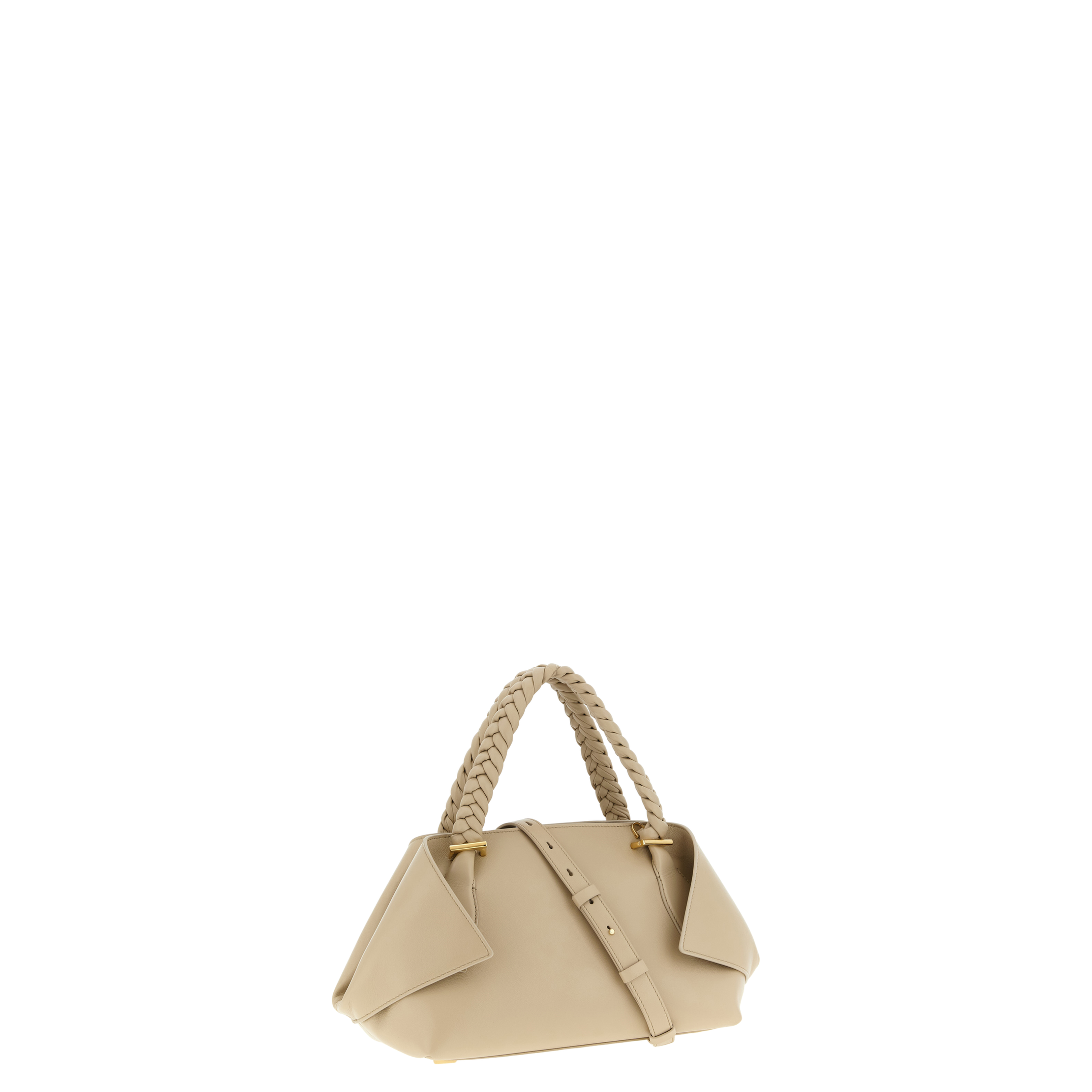 Handbag (M) Leather Beige - Image 2