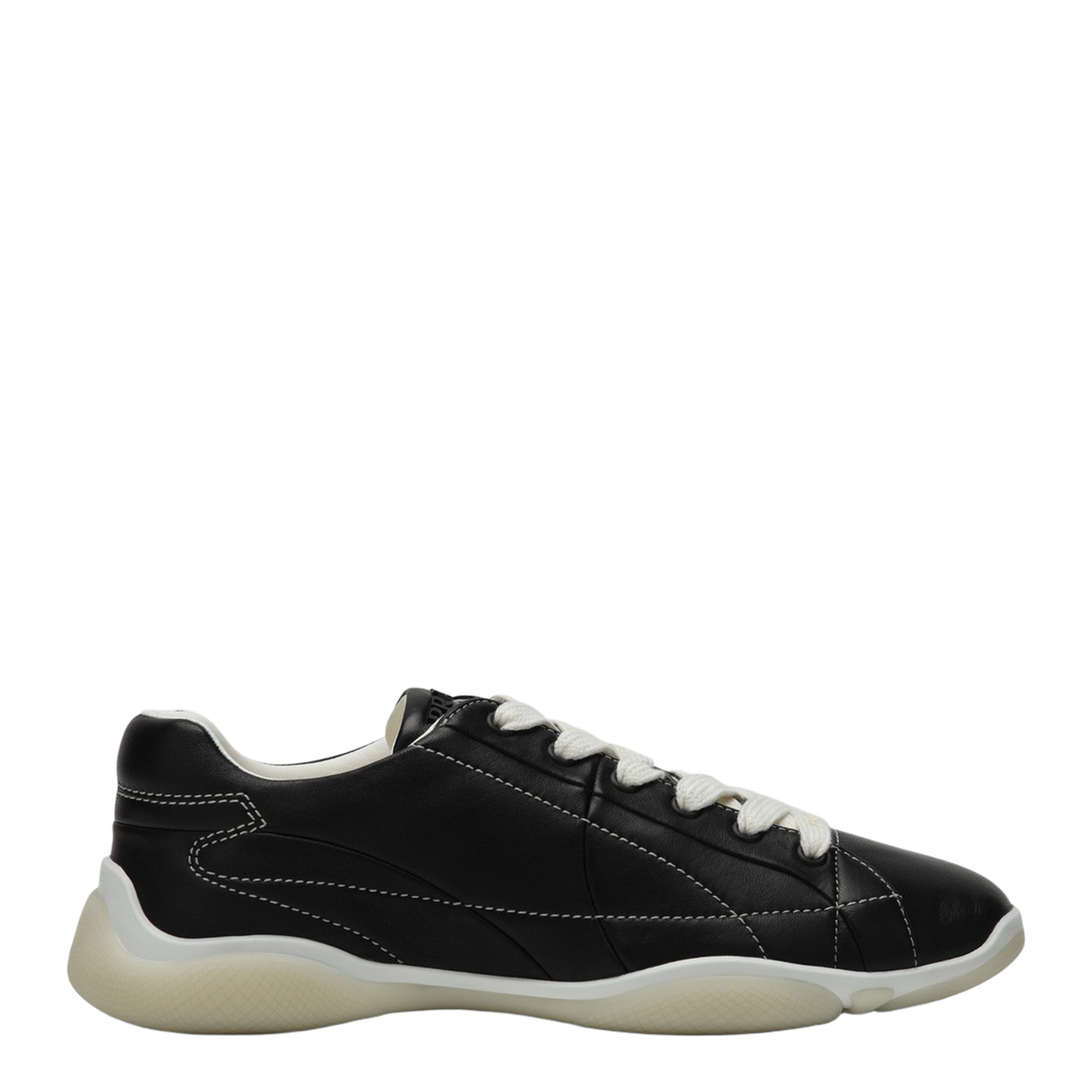 Leather Black Sneakers - Image 1