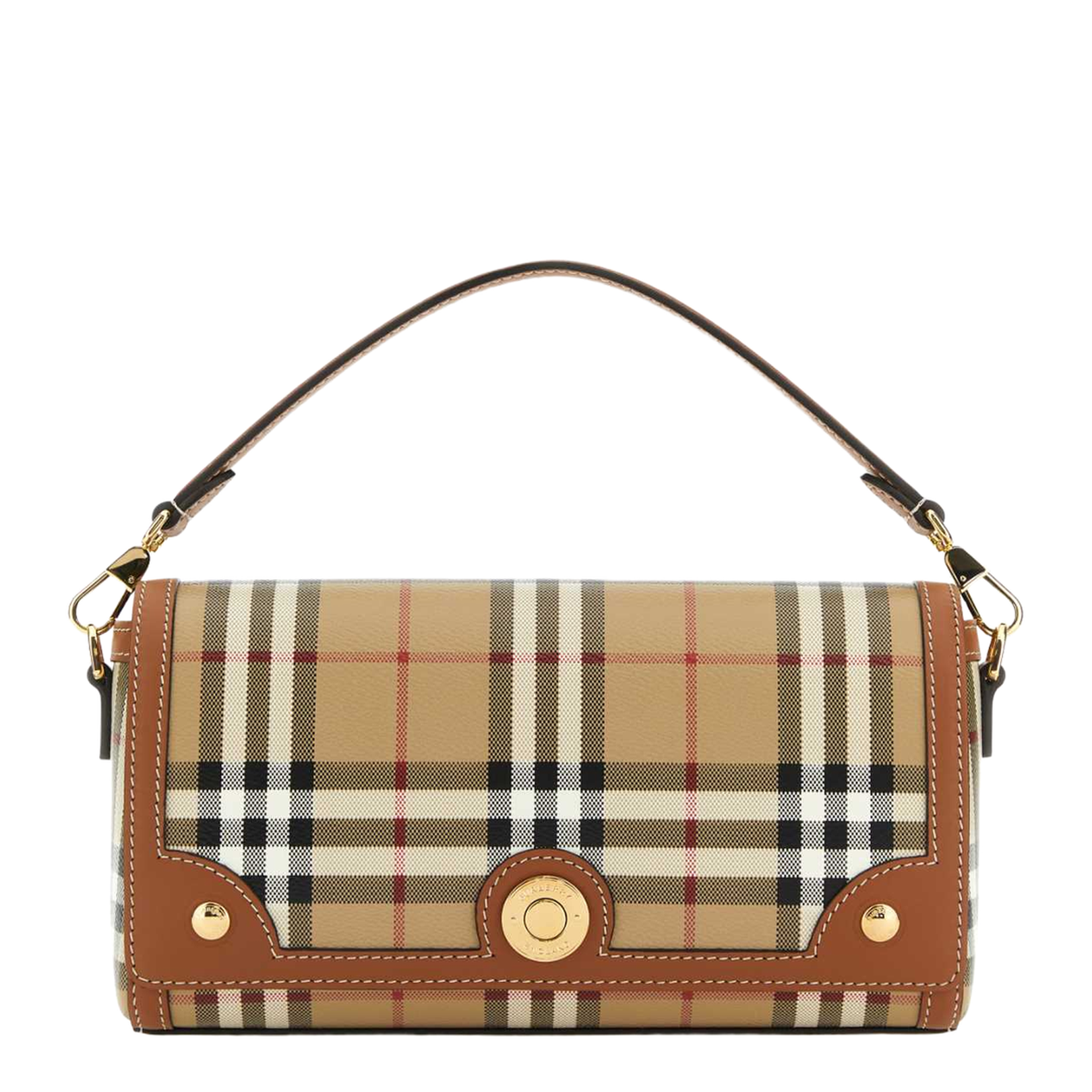 Printed Canvas and Leather Note Handbag - Image 1