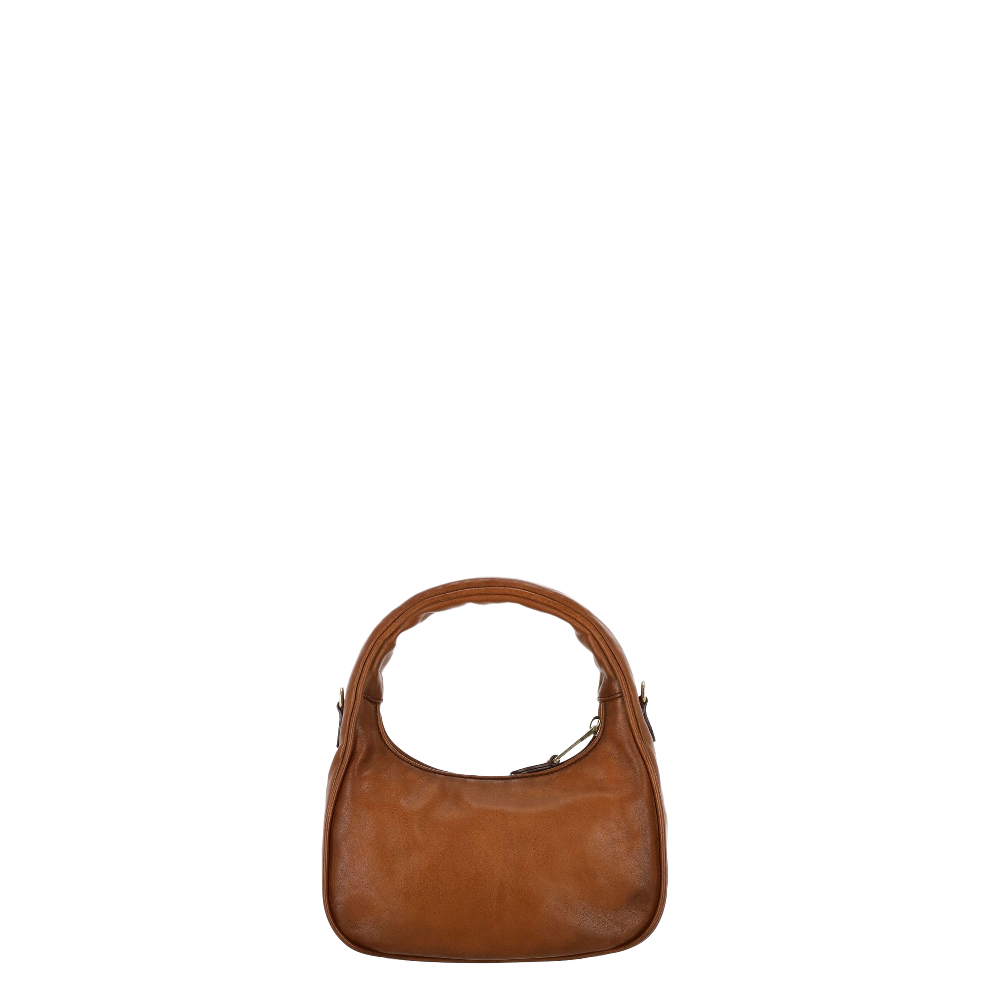 Women's Clutch Bag Leather Brown - Image 4