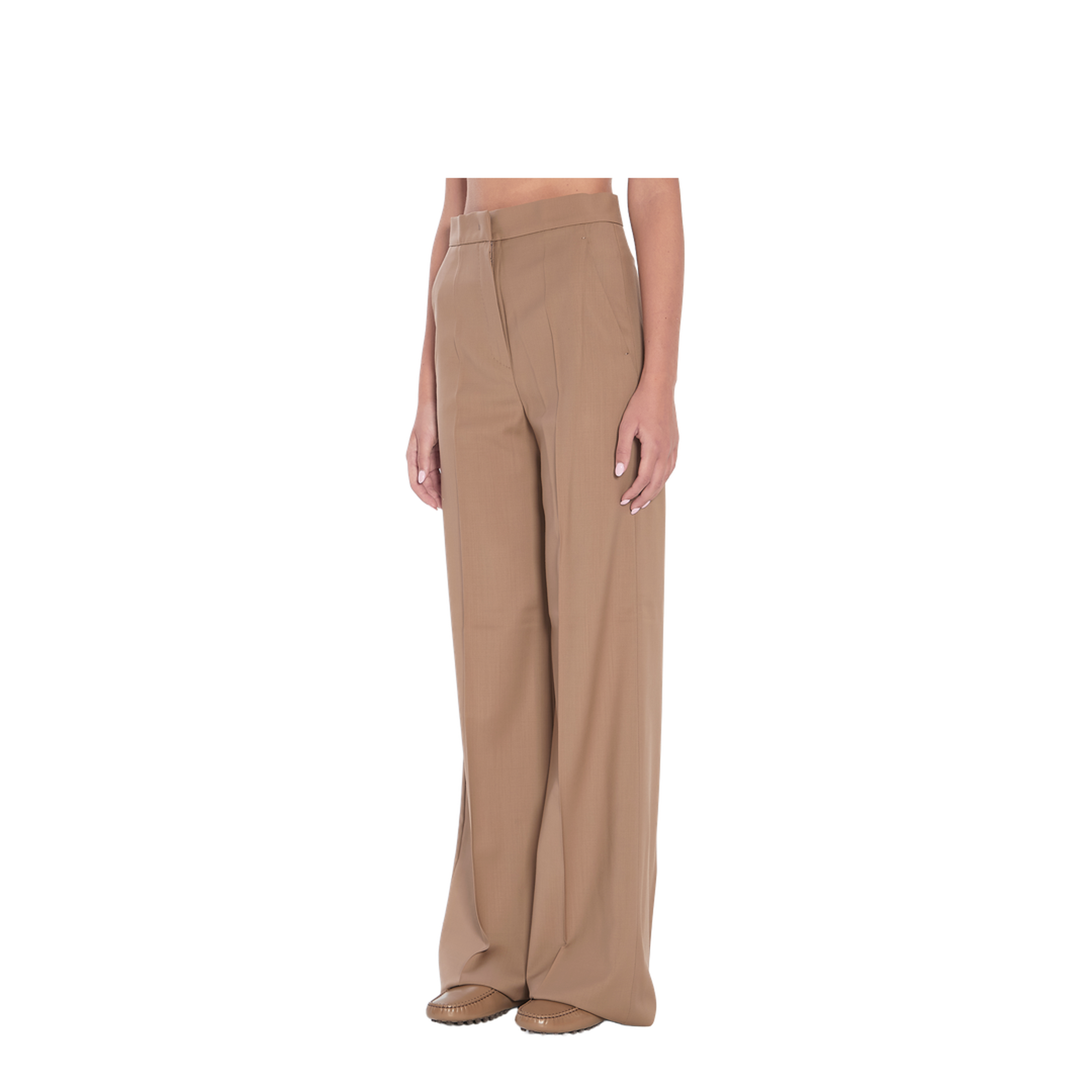 Straight-leg Trousers in Light Wool - Image 2