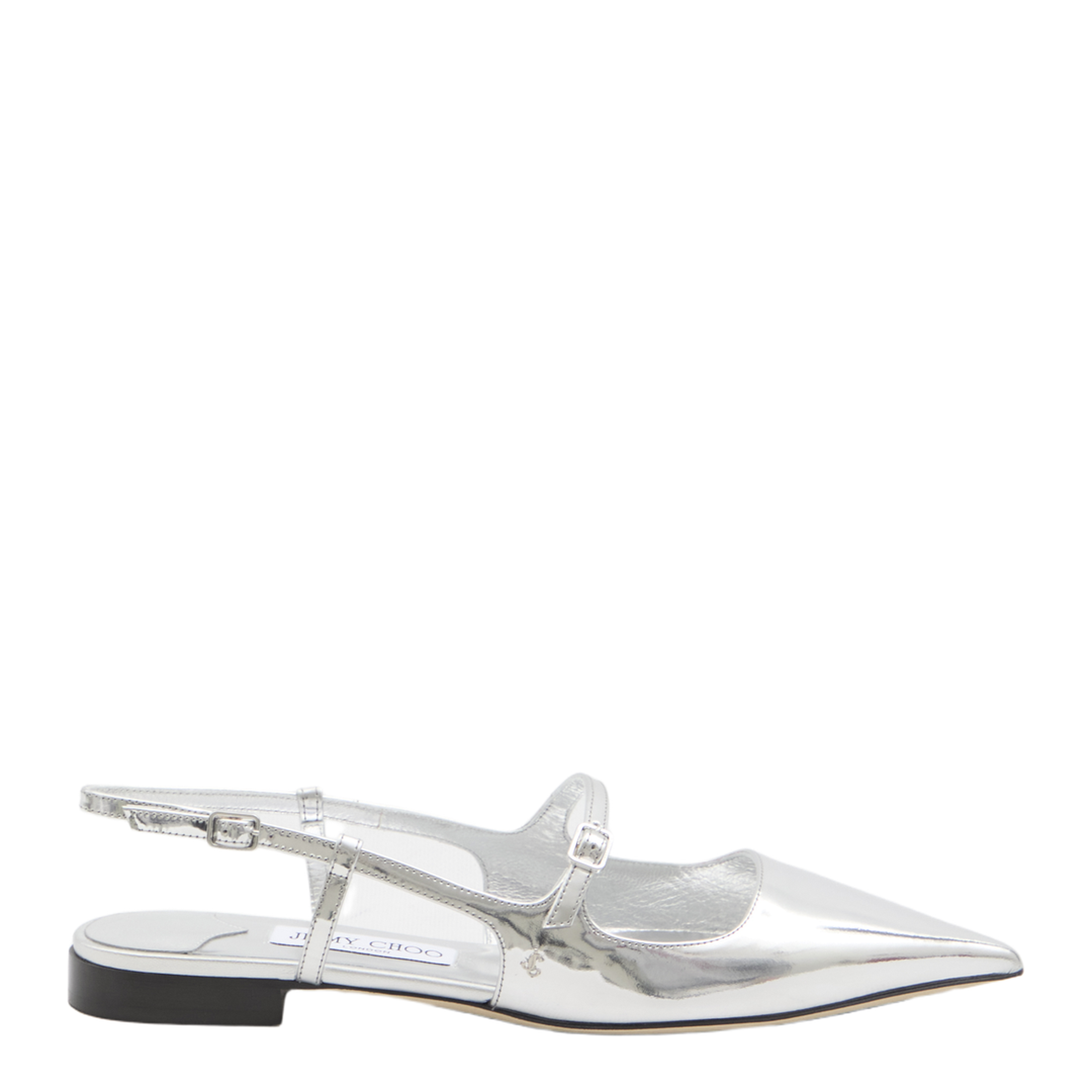 Didi Flat Slingbacks in Laminated Leather - Image 1