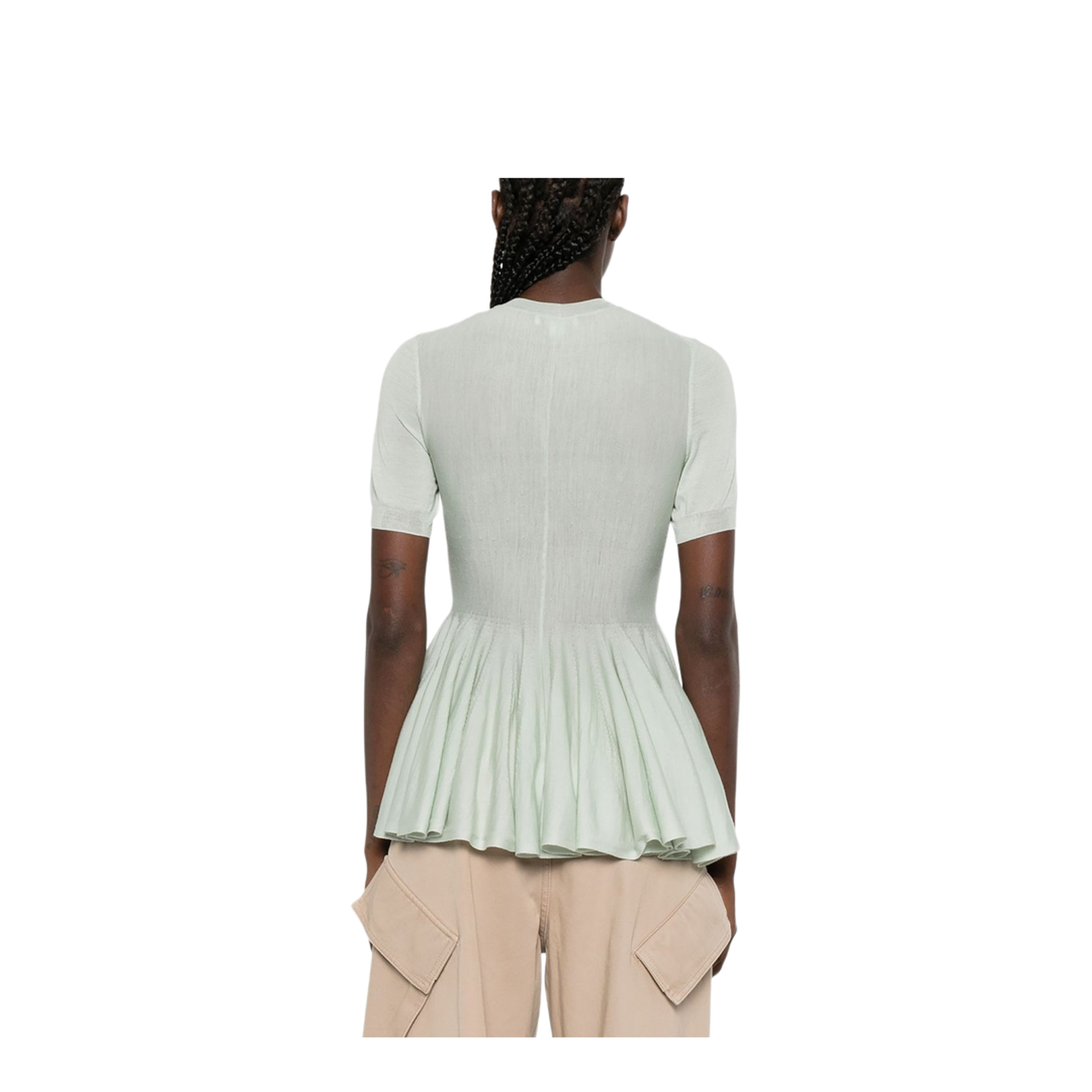 Wool Peplum Top - Image 5