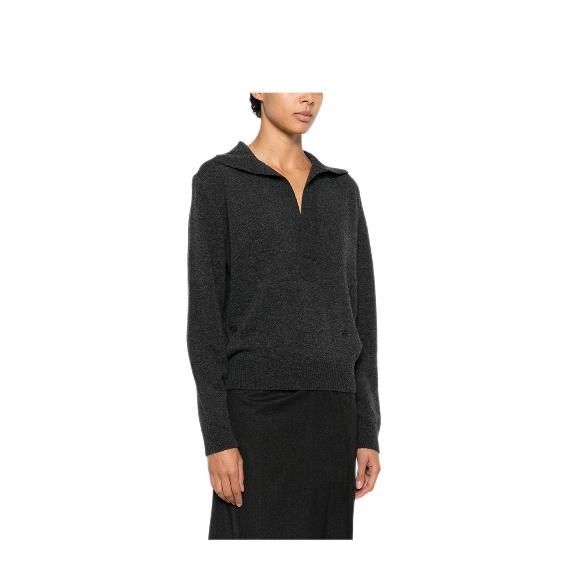 Genevieve Polo Jumper in Merino Wool - Image 5
