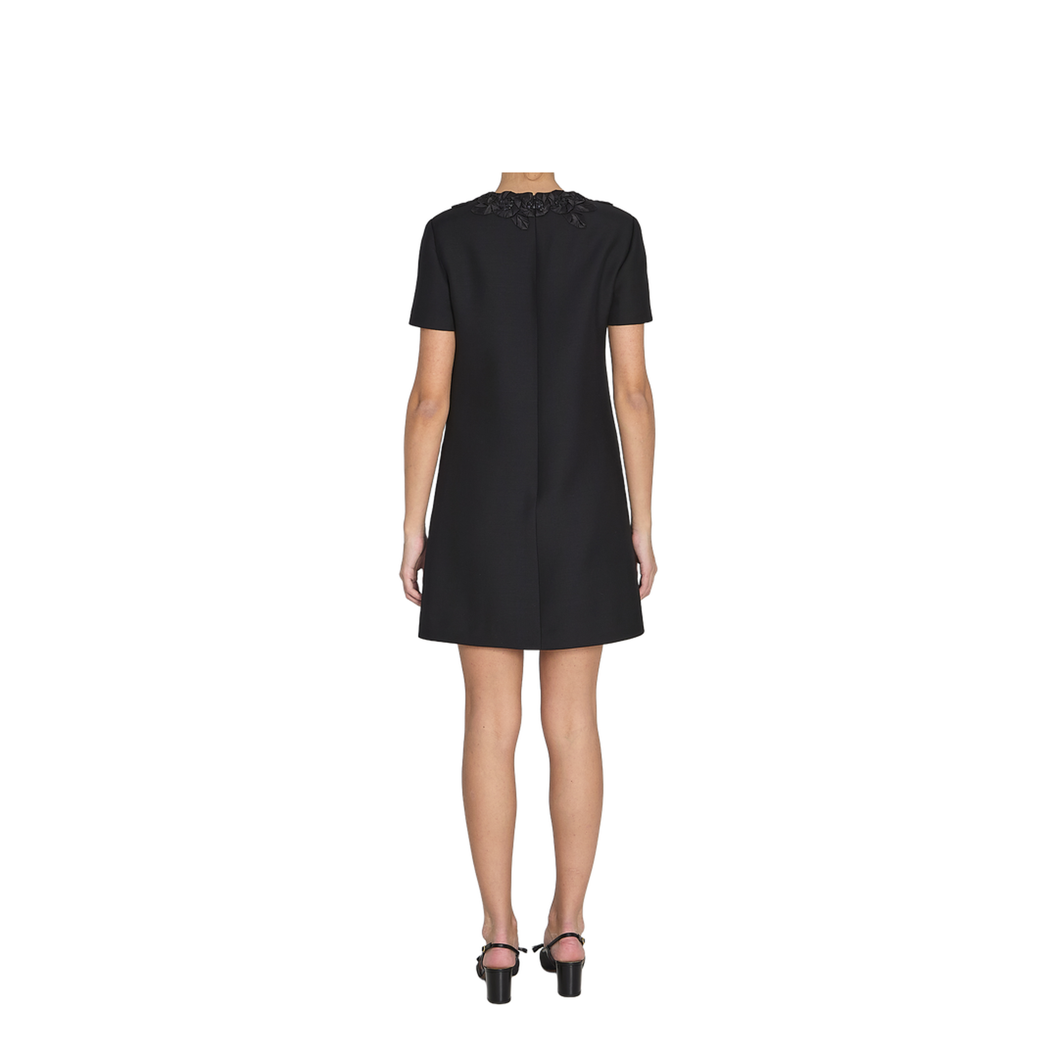 Short Dress with Embroidery - Image 4