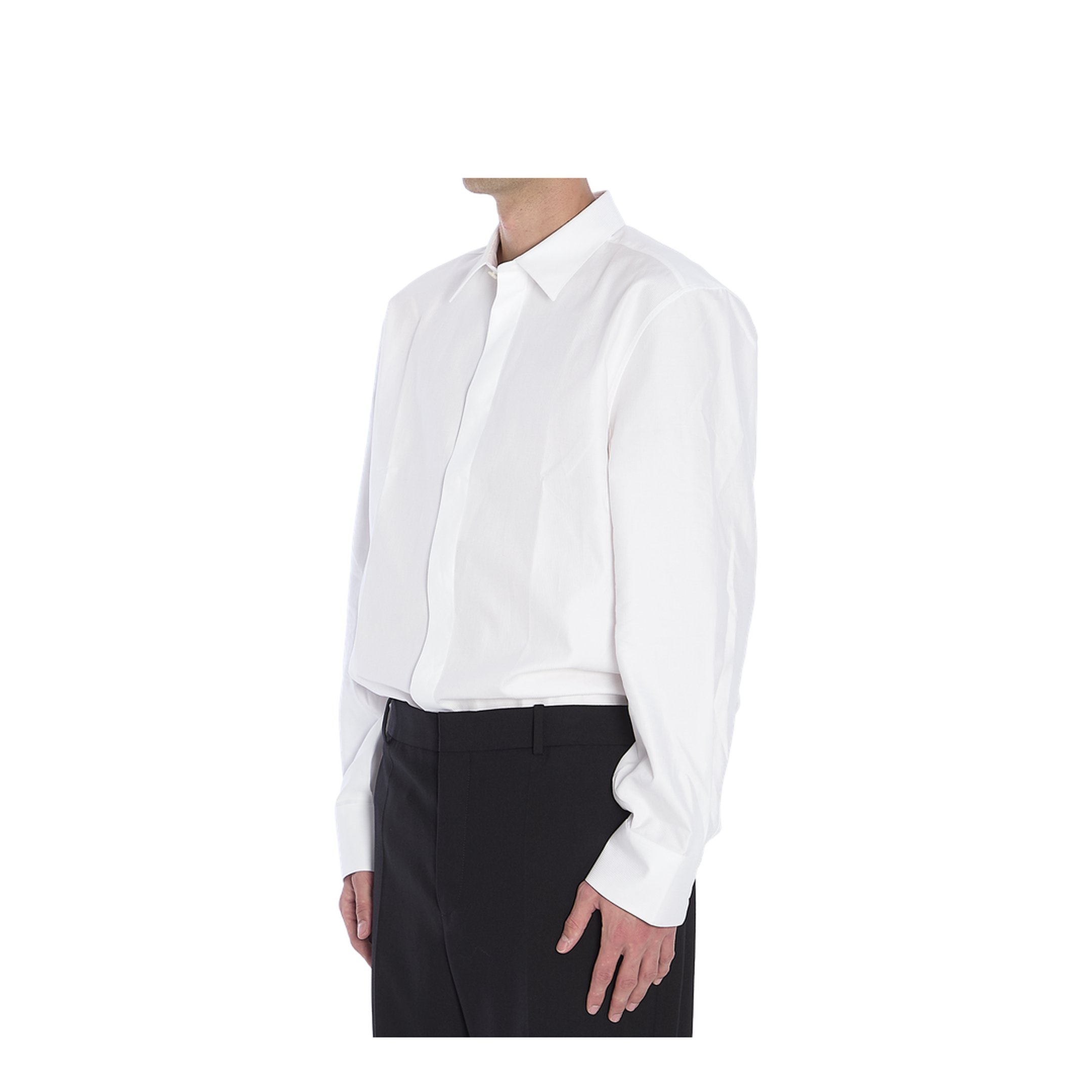 Shirt in Striped Cotton Poplin - Image 2