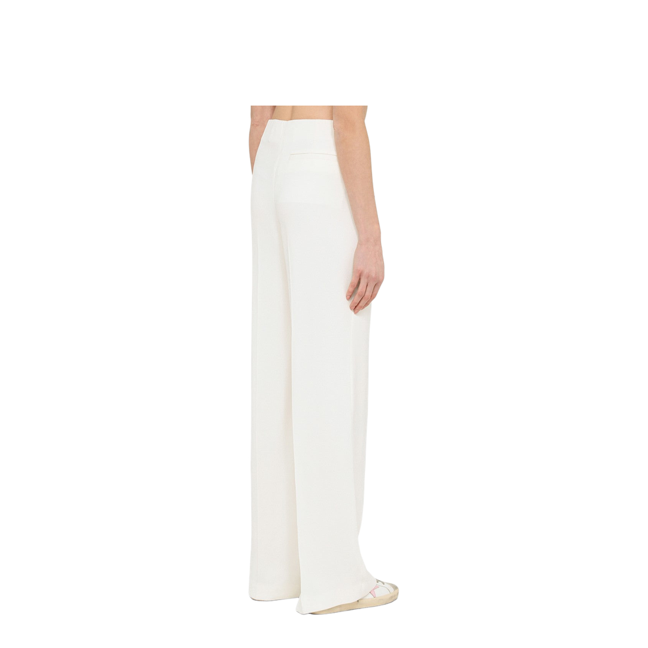 Wide Cream Trousers - Image 2