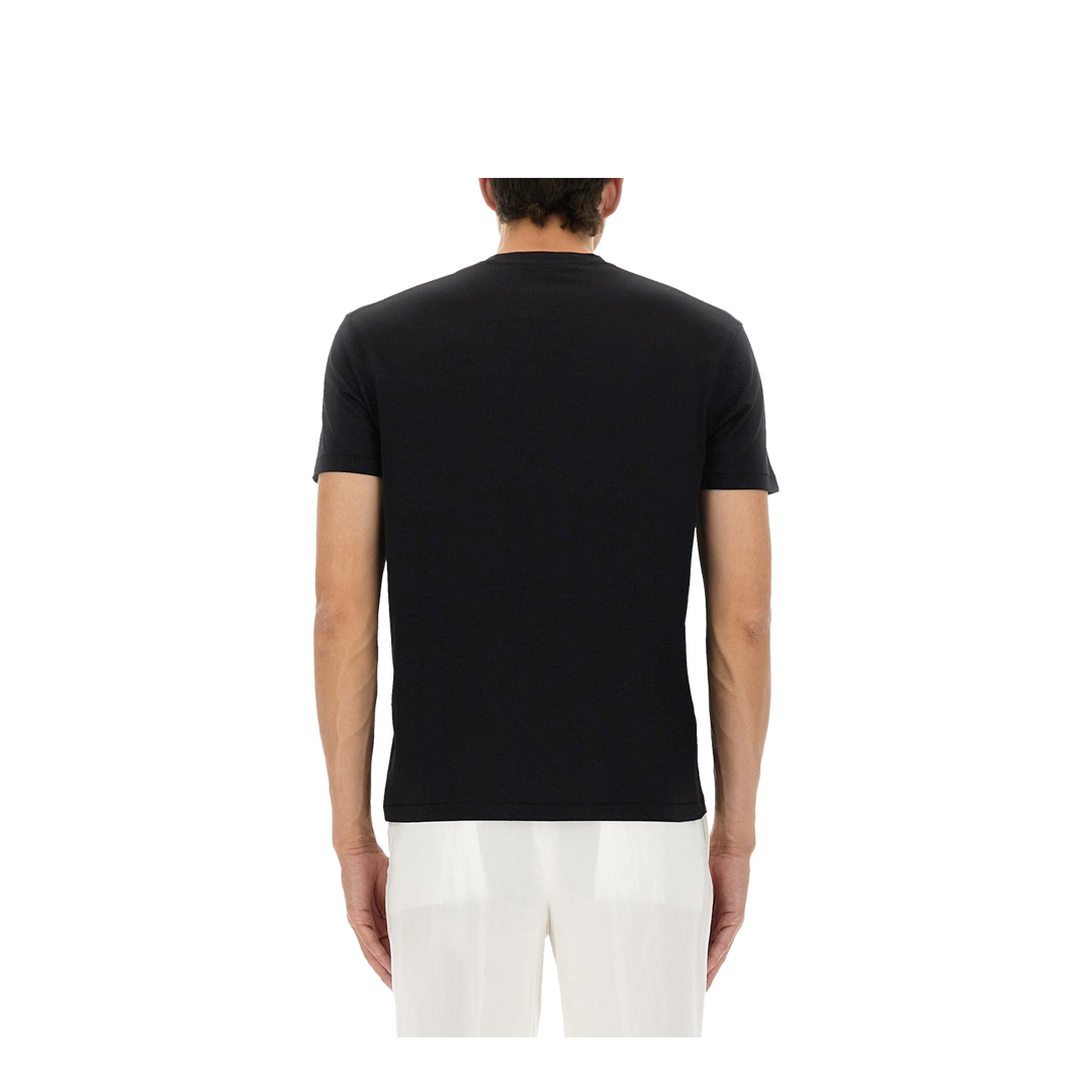 Black Crew Neck T-Shirt - Image 3