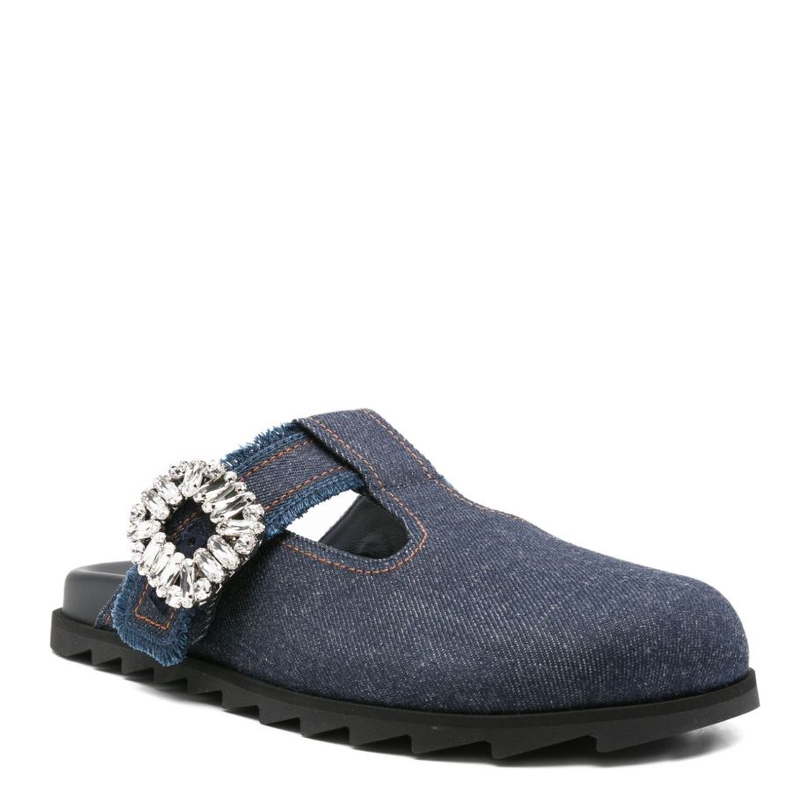 Slidy Mules in Denim - Image 2