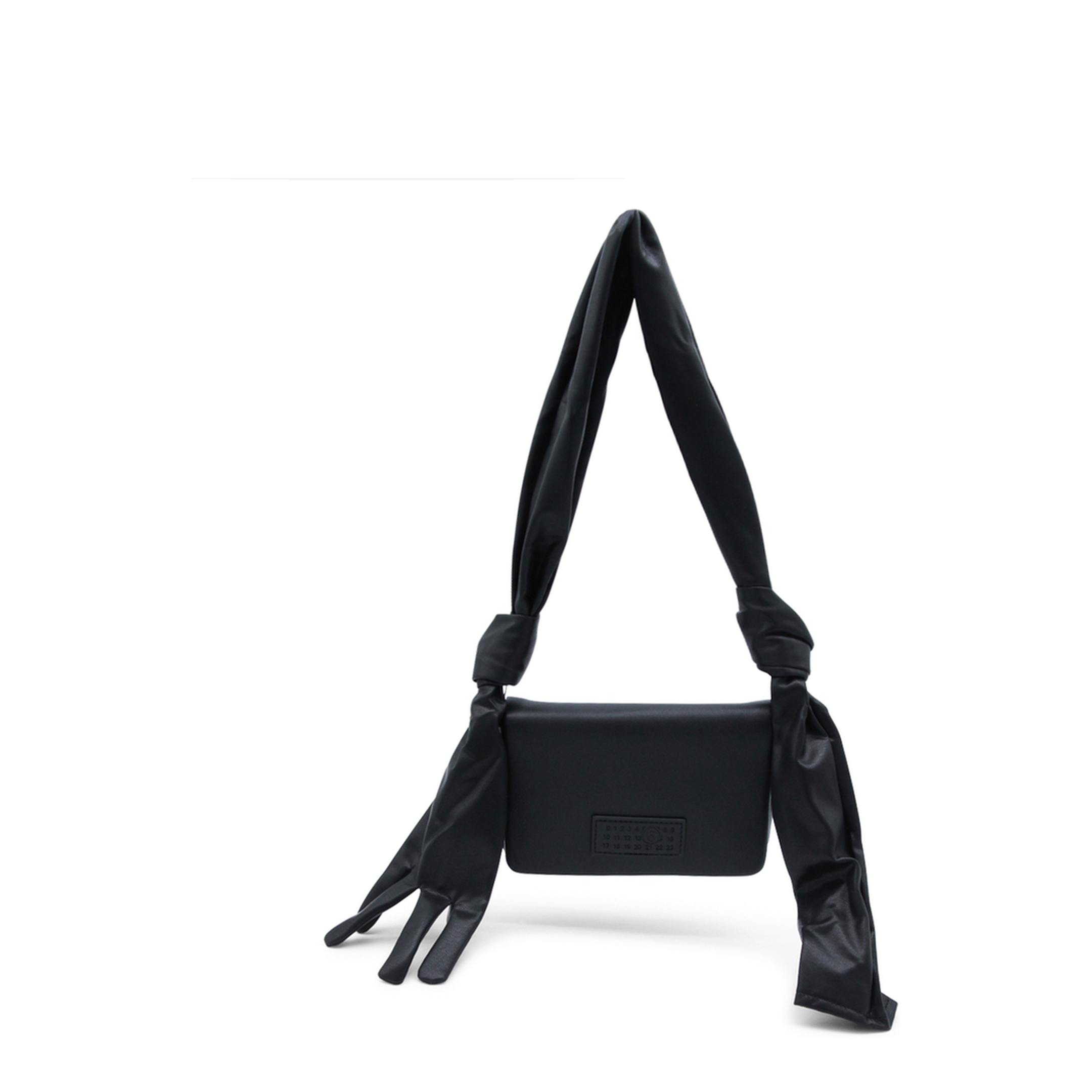 Glove Small Coated Polyester Shoulder Bag - Black - Image 1