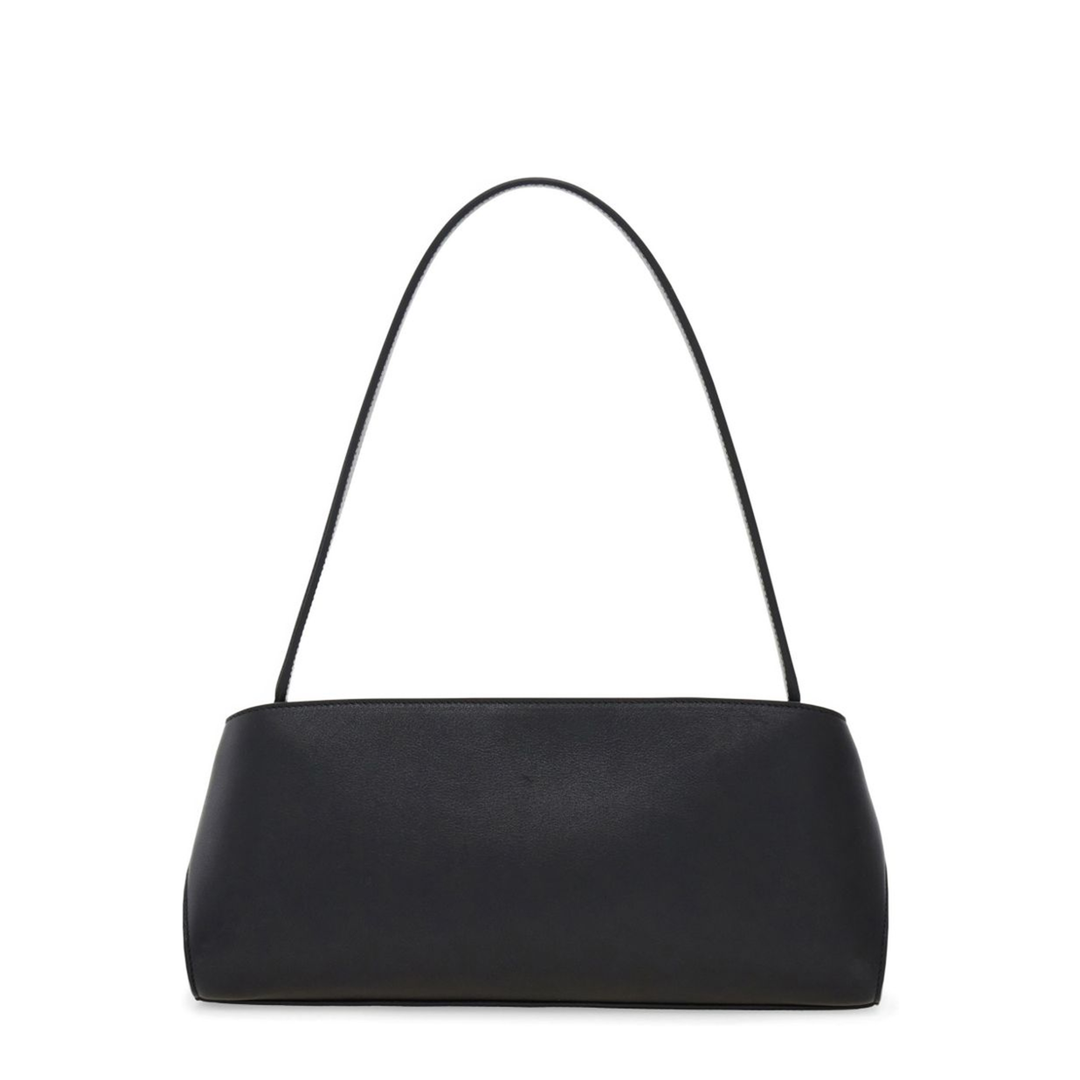 Calfskin Shoulder Bag - Black / Burgundy - Image 3