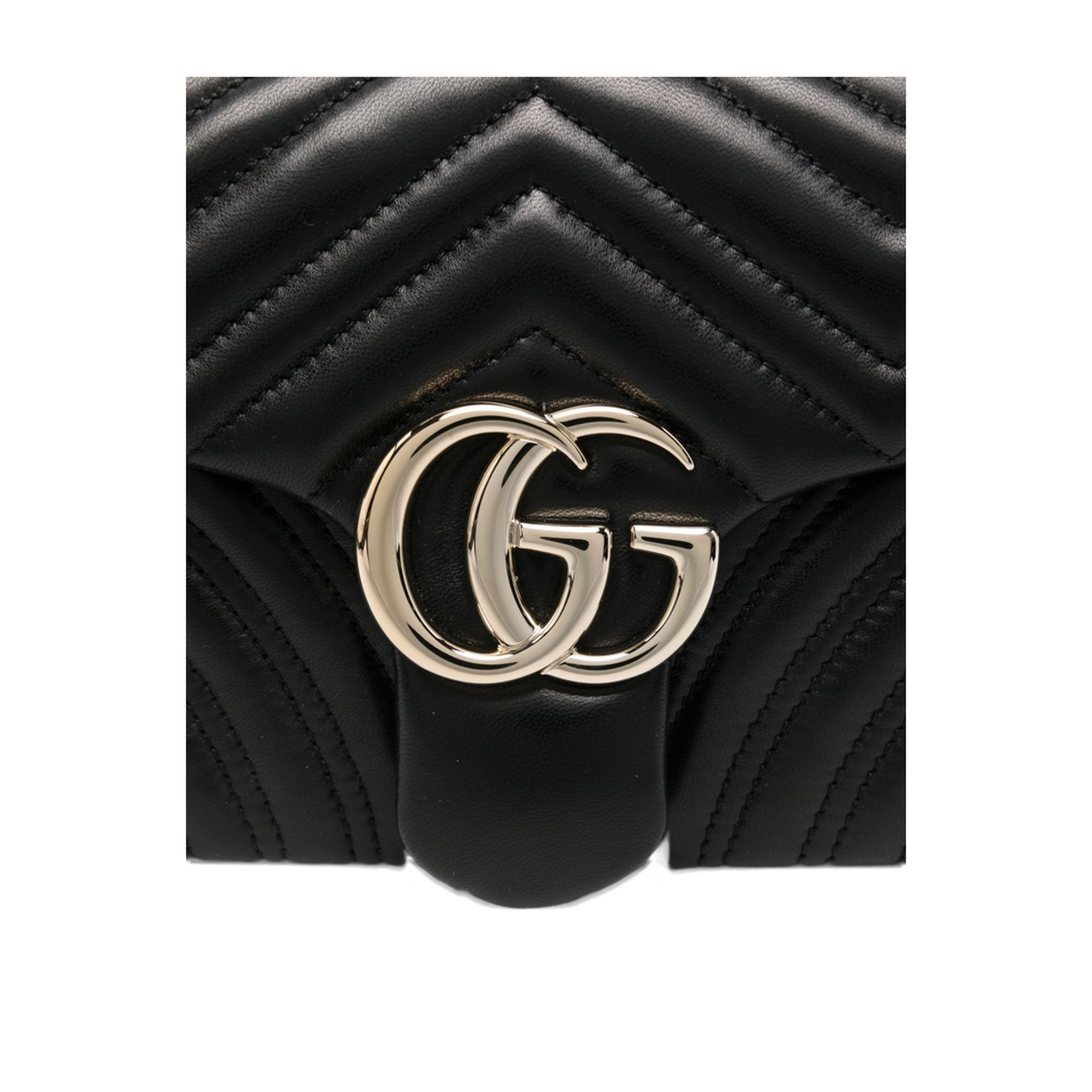 GG Marmont Medium Shoulder Bag - Black - Image 5