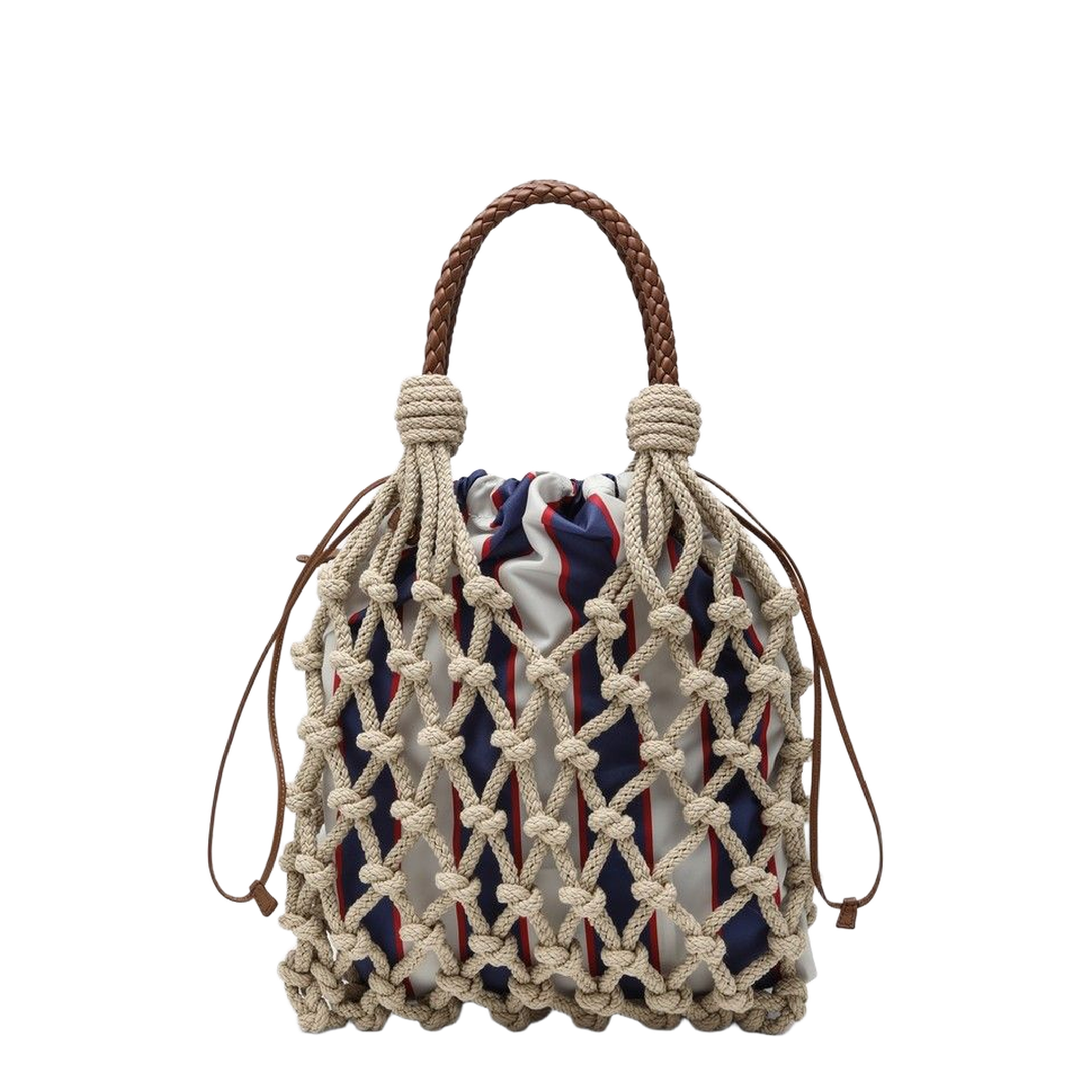 Woven Leather Handbag - Image 5