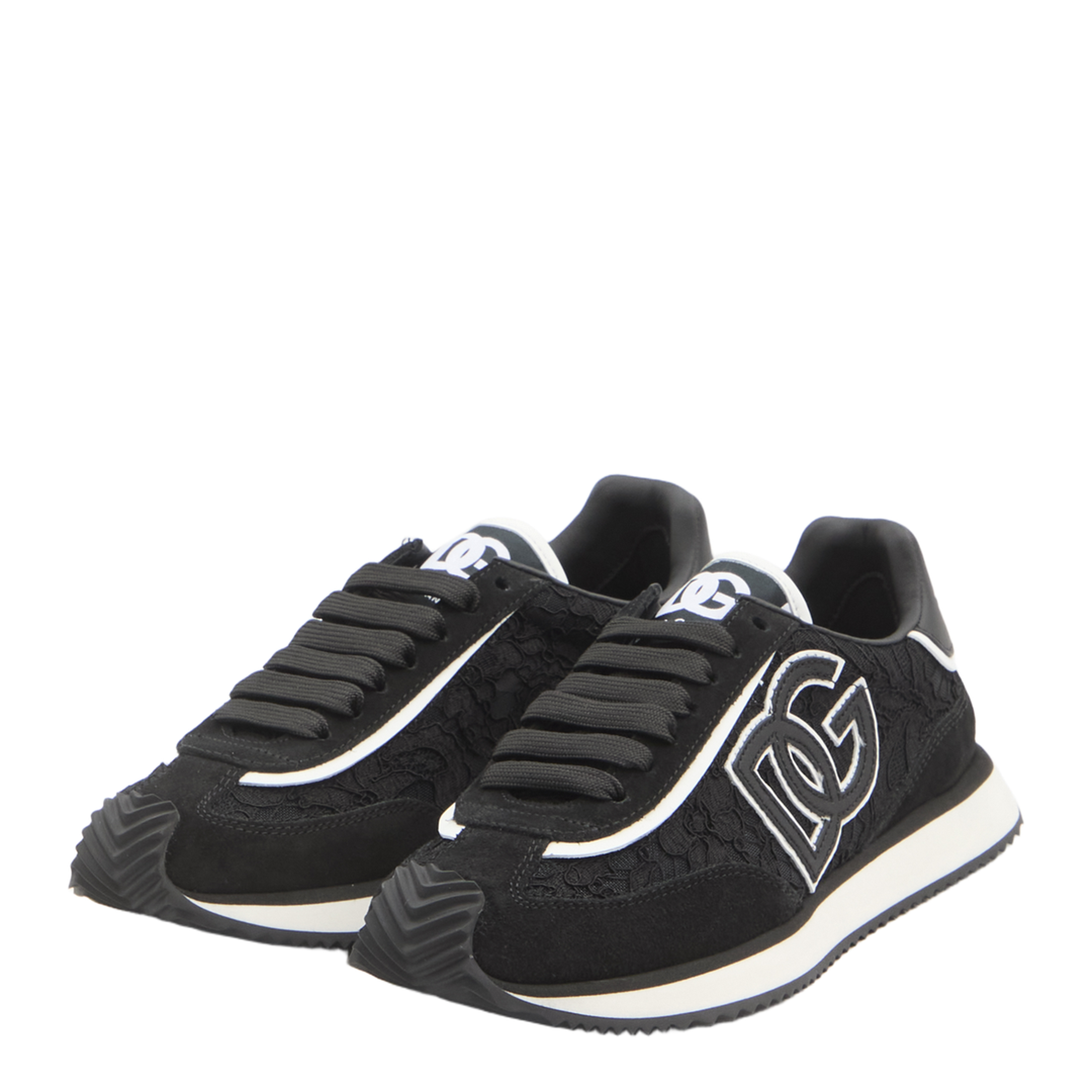 Cushion Sneakers in Calfskin and Fabric - Image 2
