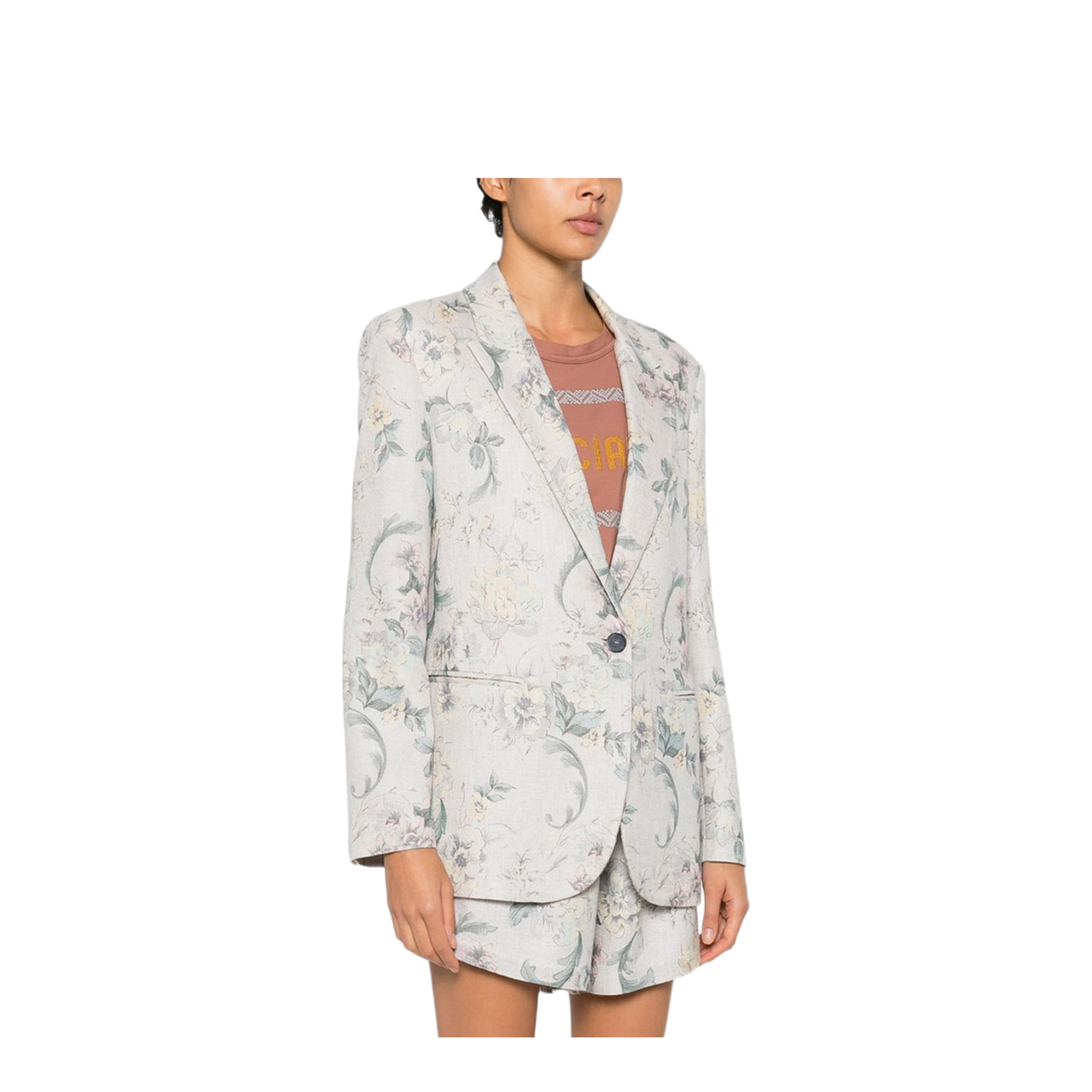Printed Blazer Jacket - Image 4