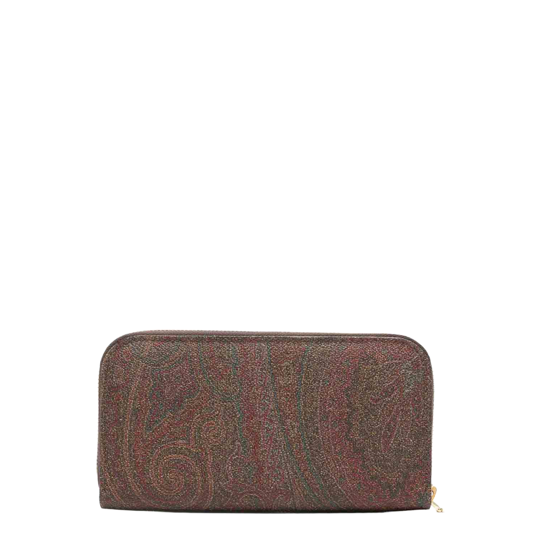 Arnica Medium Paisley Jacquard Zip-Around Wallet - Brown - Image 2