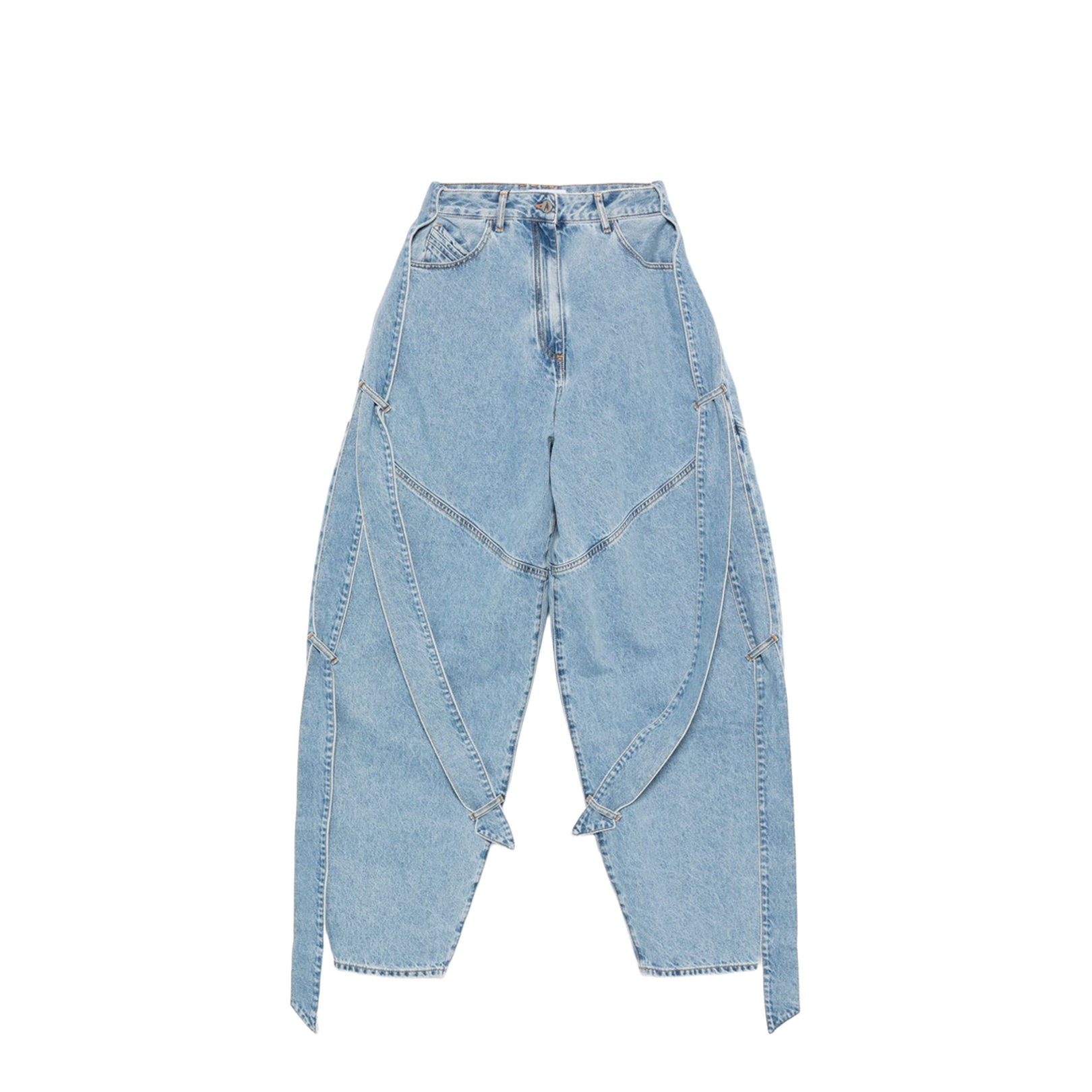 Light Blue Denim Classic Five Pockets Pants - Image 1