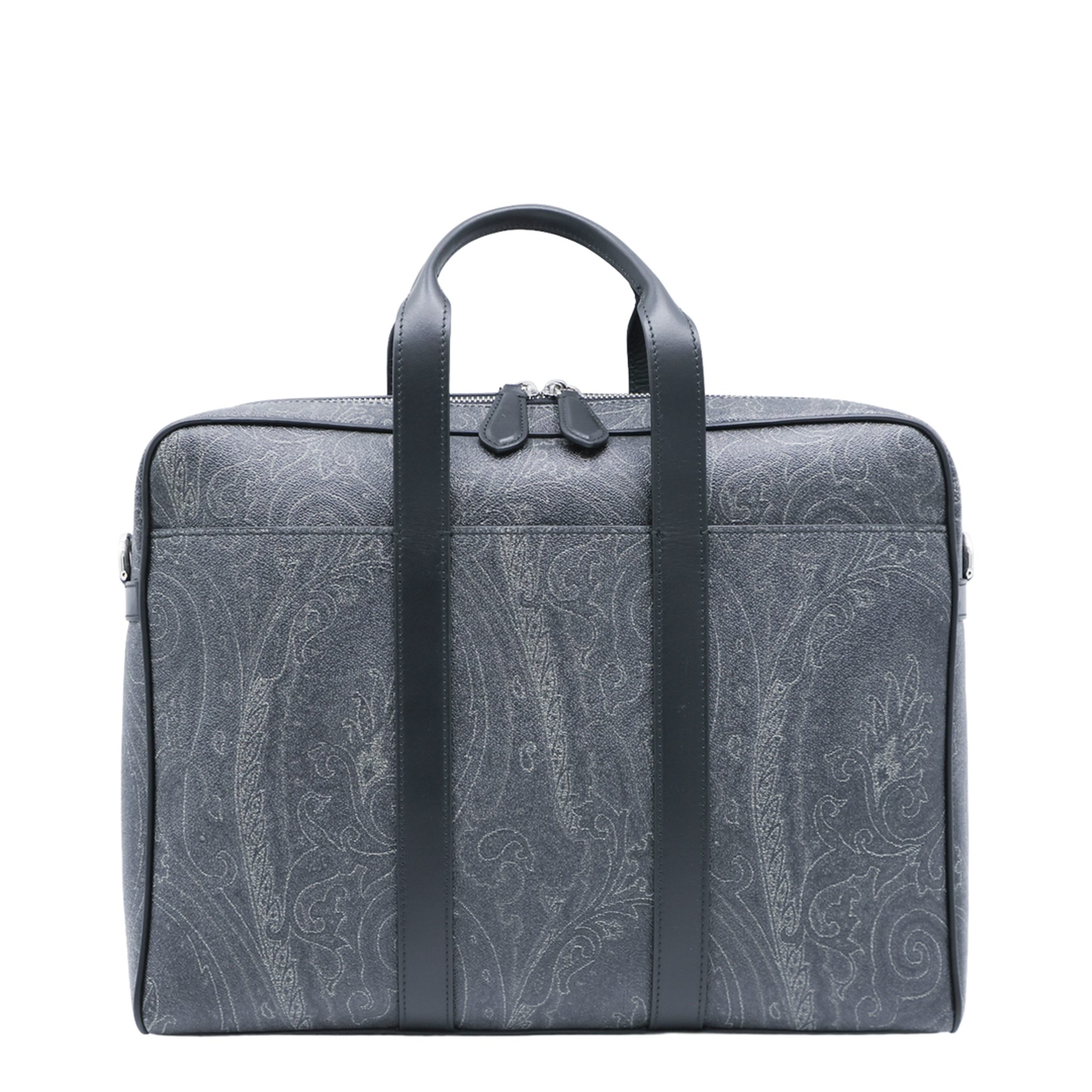 Coated Canvas Briefcase - Black - Image 1